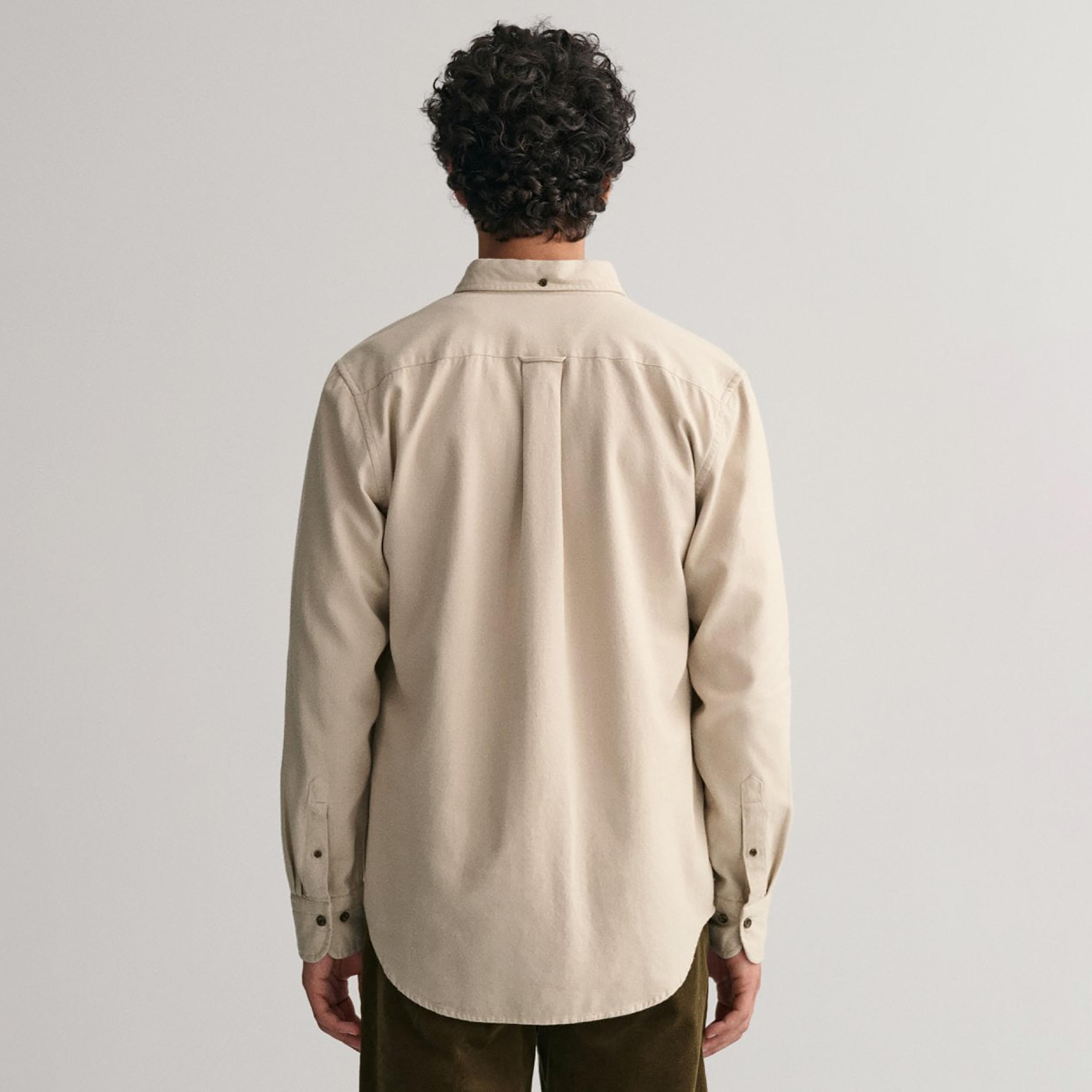 Gant Logo Detail Button Down Collar Long Sleeves Shirt with Patch Pocket-men-clothing-shirts-image-4