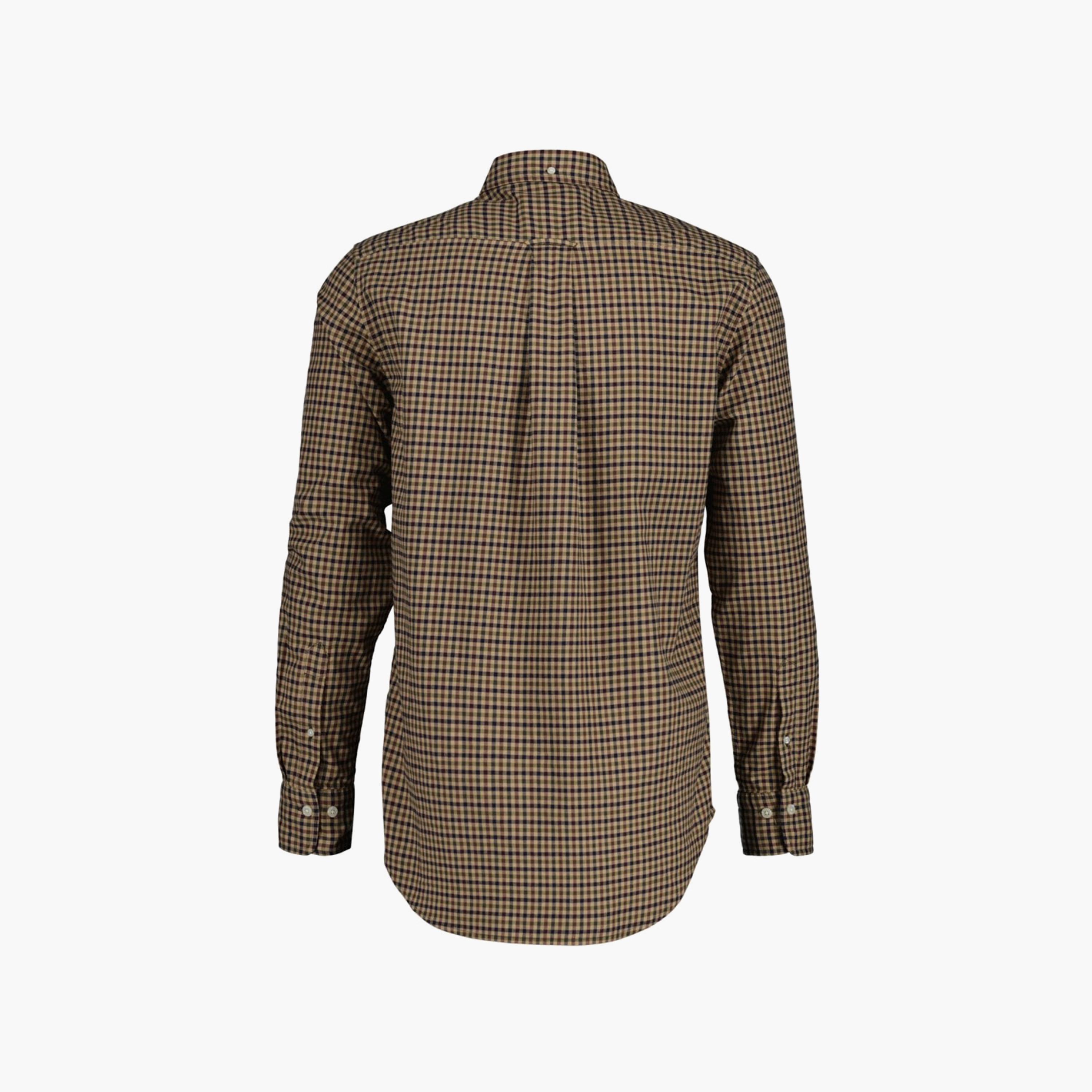 Gant Checked Button Down Collar Long Sleeves Shirt with Patch Pocket-men-clothing-shirts-image-2