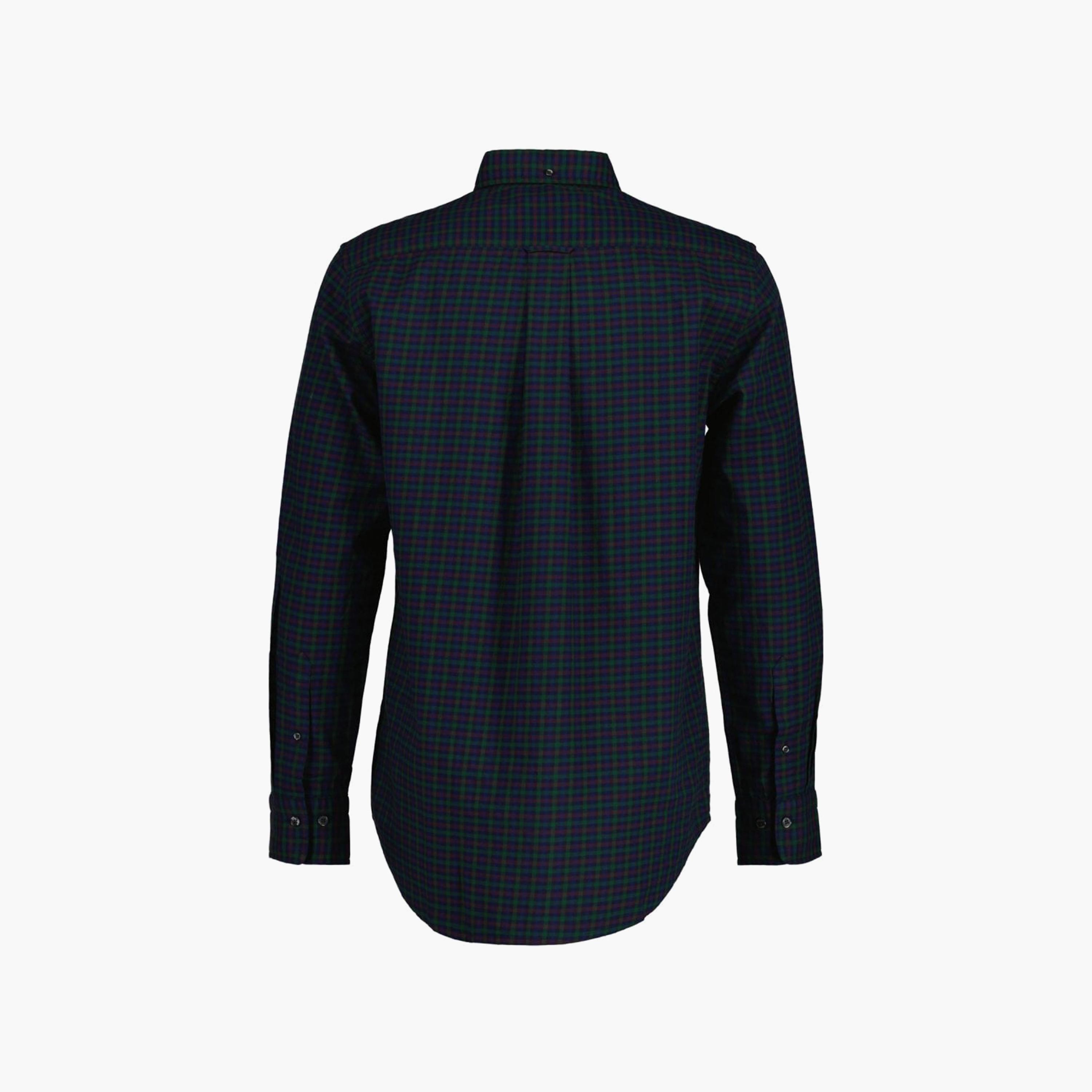 Gant Checked Button Down Collar Long Sleeves Shirt with Patch Pocket-men-clothing-shirts-image-2