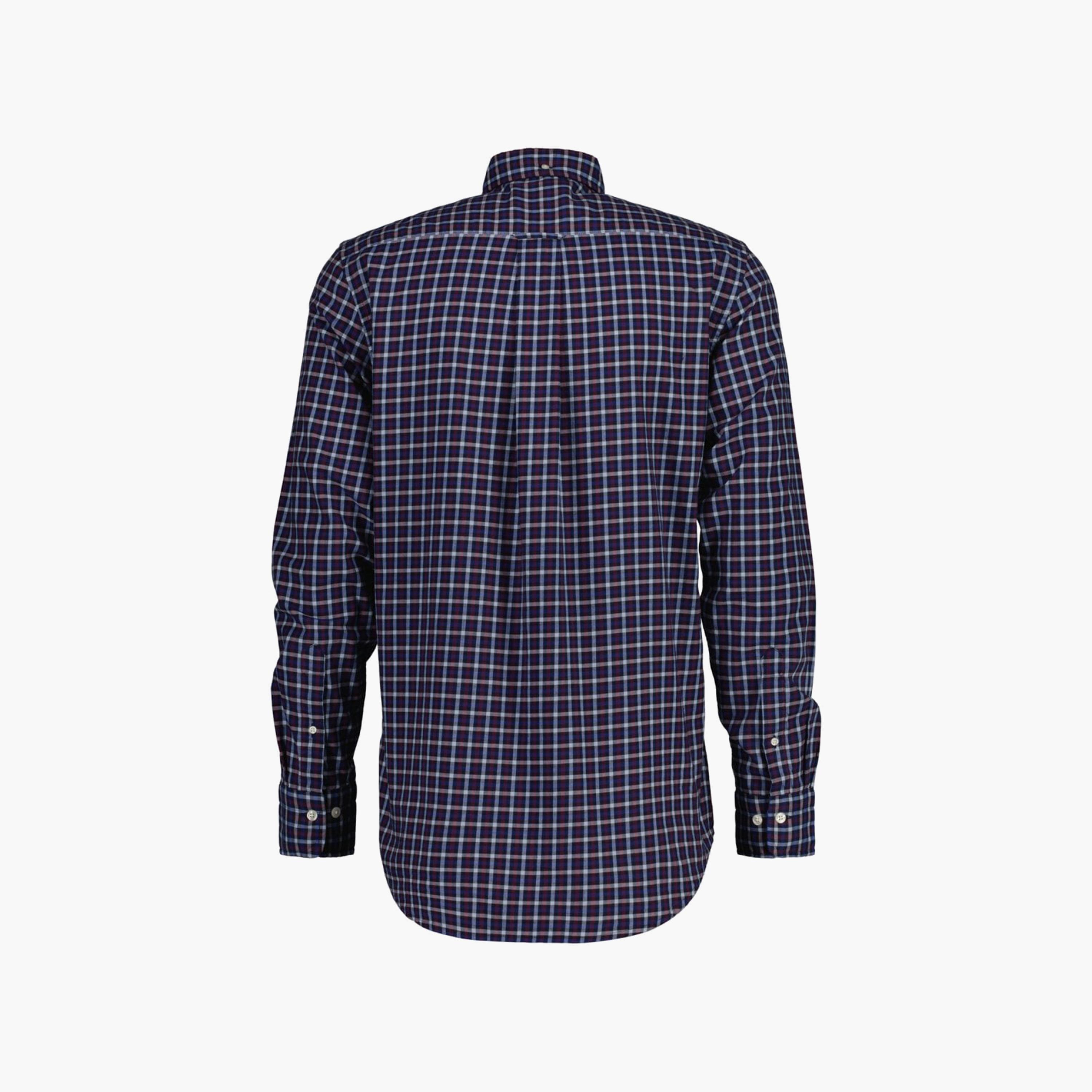 Gant Checked Button Down Collar Long Sleeves Shirt with Patch Pocket-men-clothing-shirts-image-2