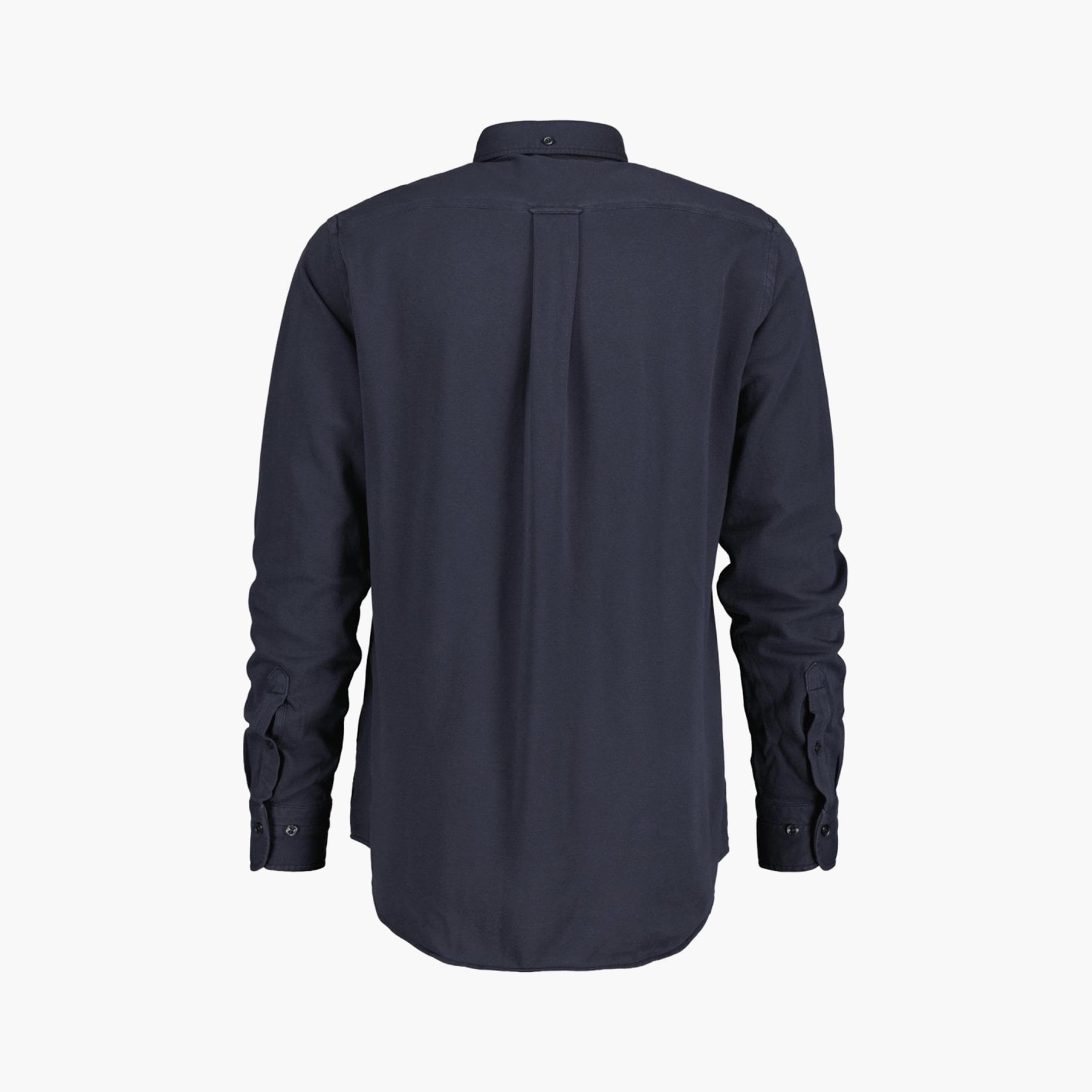 Gant Logo Detail Button Down Collar Long Sleeves Shirt with Patch Pocket-men-clothing-shirts-image-2