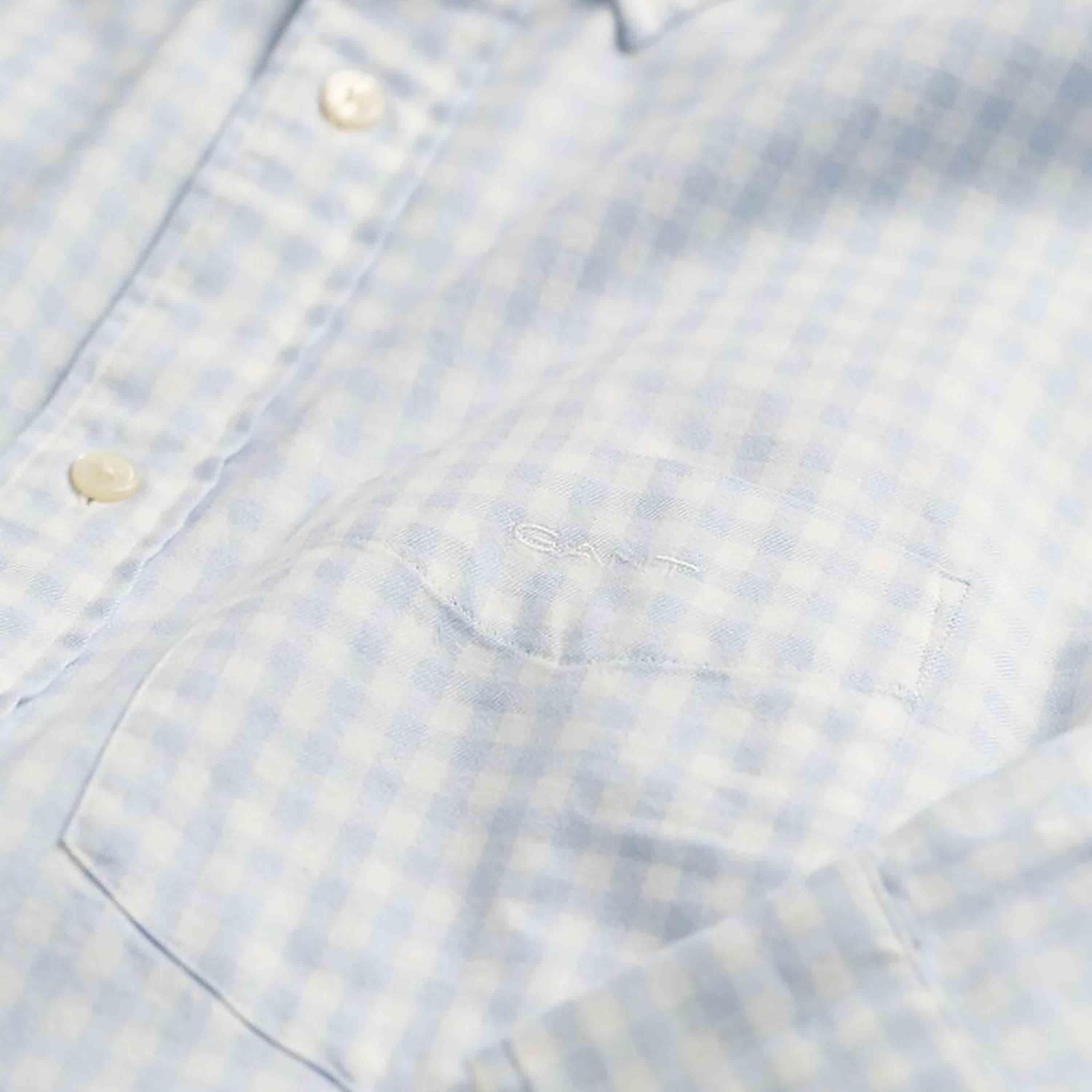 Gant Regular Fit Checked Button-Down Collar Long Sleeves Men's Shirt-men-clothing-shirts-image-2