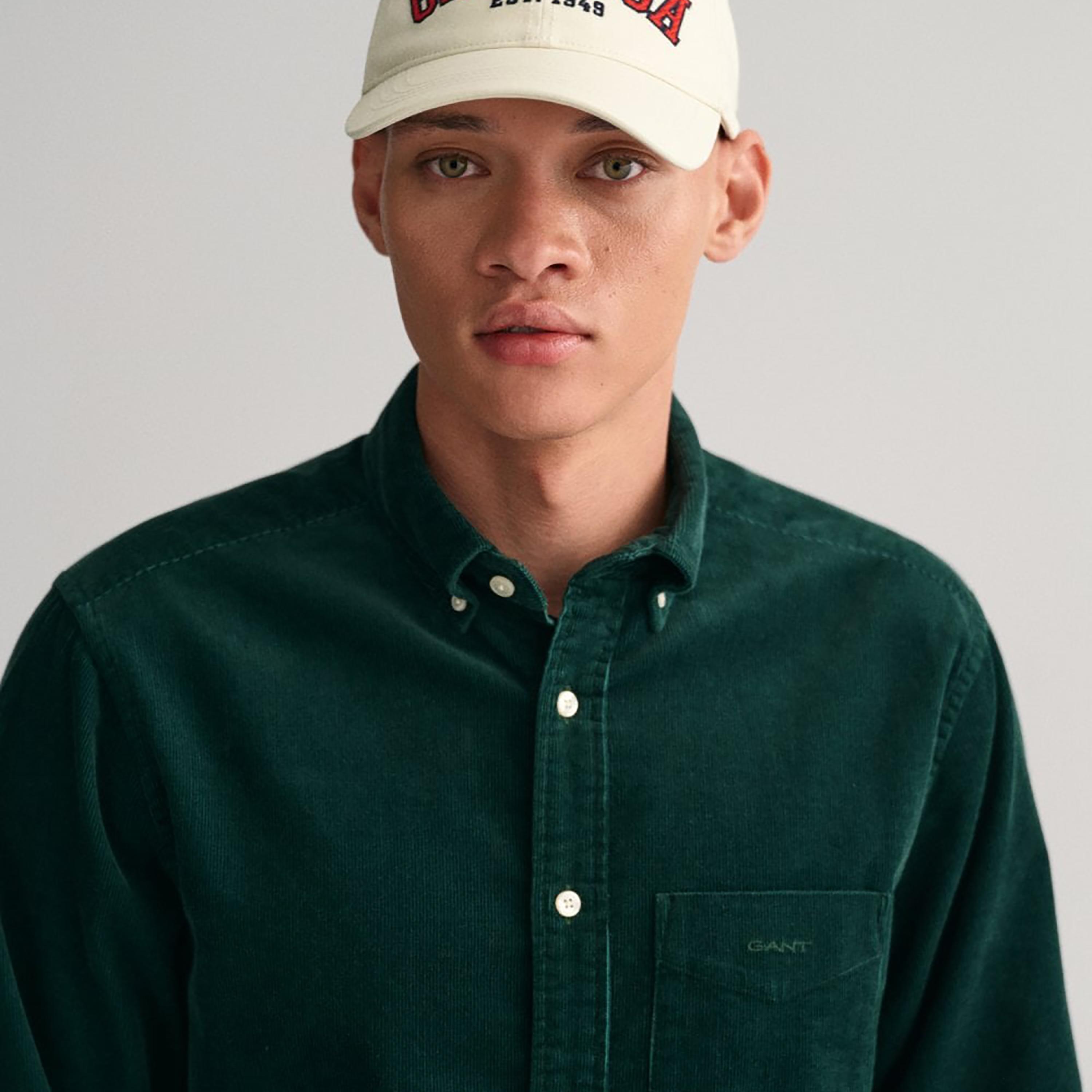 Gant Plain Button Down Collar Long Sleeves Shirt-men-clothing-shirts-image-3