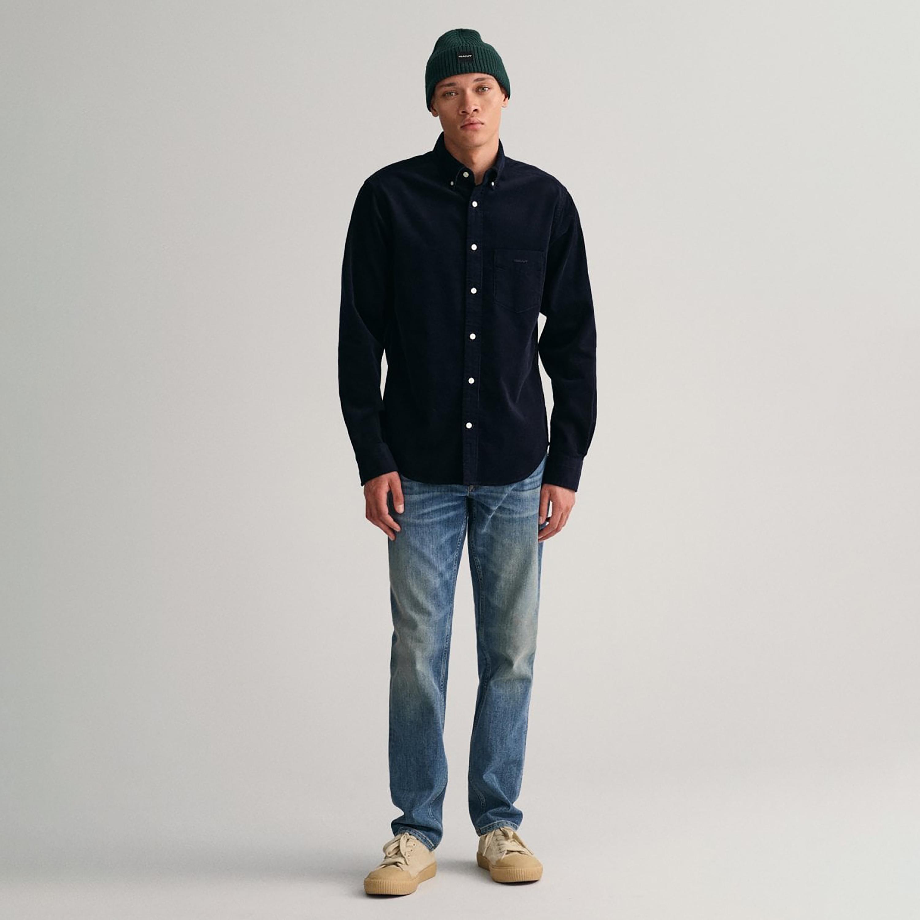 Gant Plain Button Down Collar Long Sleeves Shirt-men-clothing-shirts-image-2