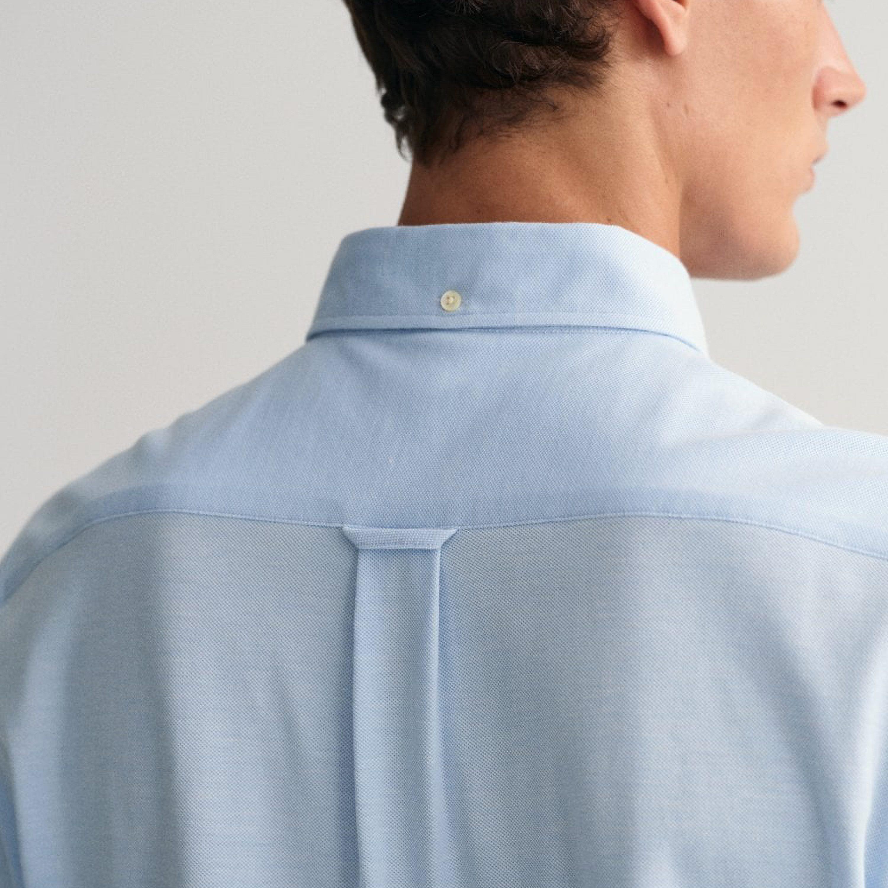Gant Regular Fit Plain Collared Long Sleeves Men's Shirt-men-clothing-shirts-image-10