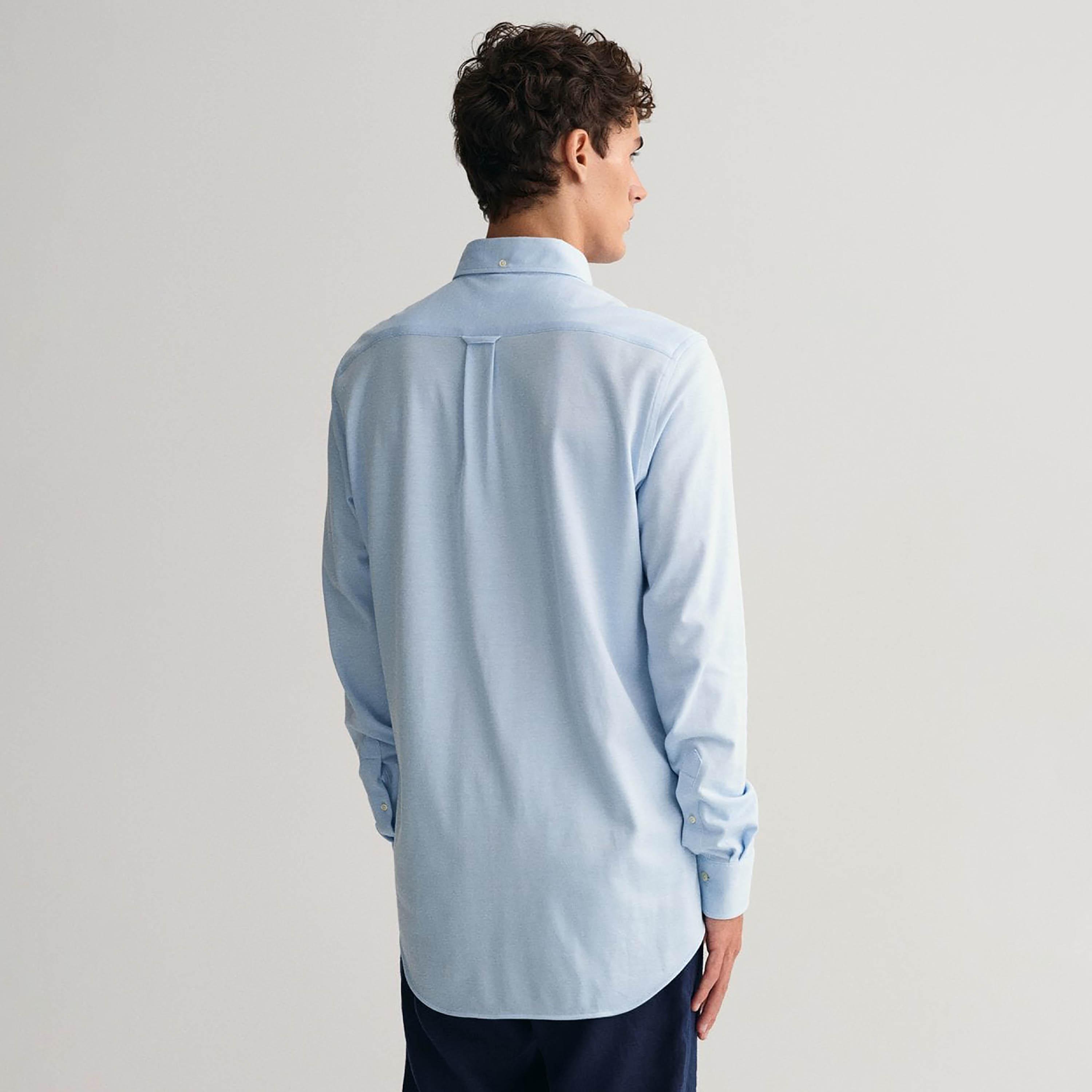 Gant Regular Fit Plain Collared Long Sleeves Men's Shirt-men-clothing-shirts-image-11