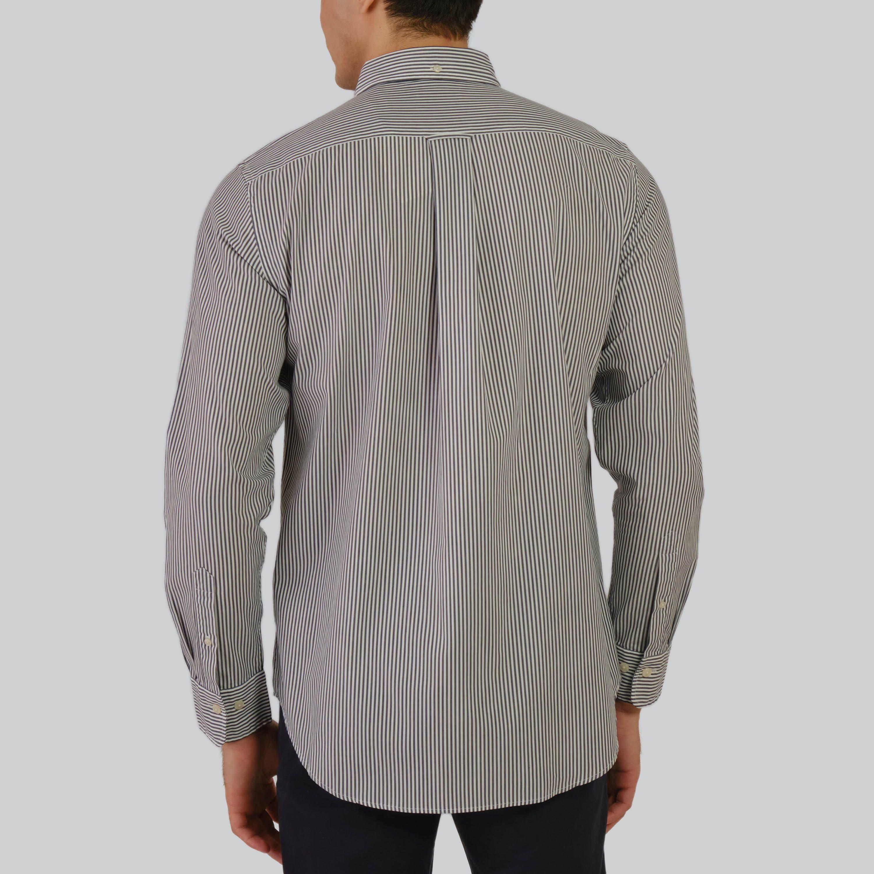 Gant Regular Fit Striped Button-Down Collar Long Sleeves Men's Shirt-men-clothing-shirts-image-4