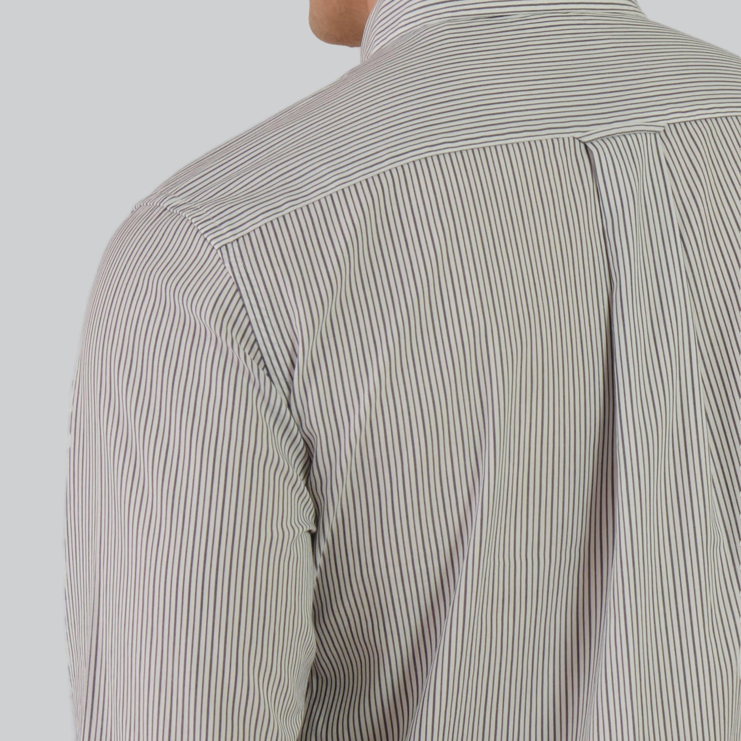 Gant Regular Fit Striped Button-Down Collar Long Sleeves Men's Shirt-men-clothing-shirts-image-2