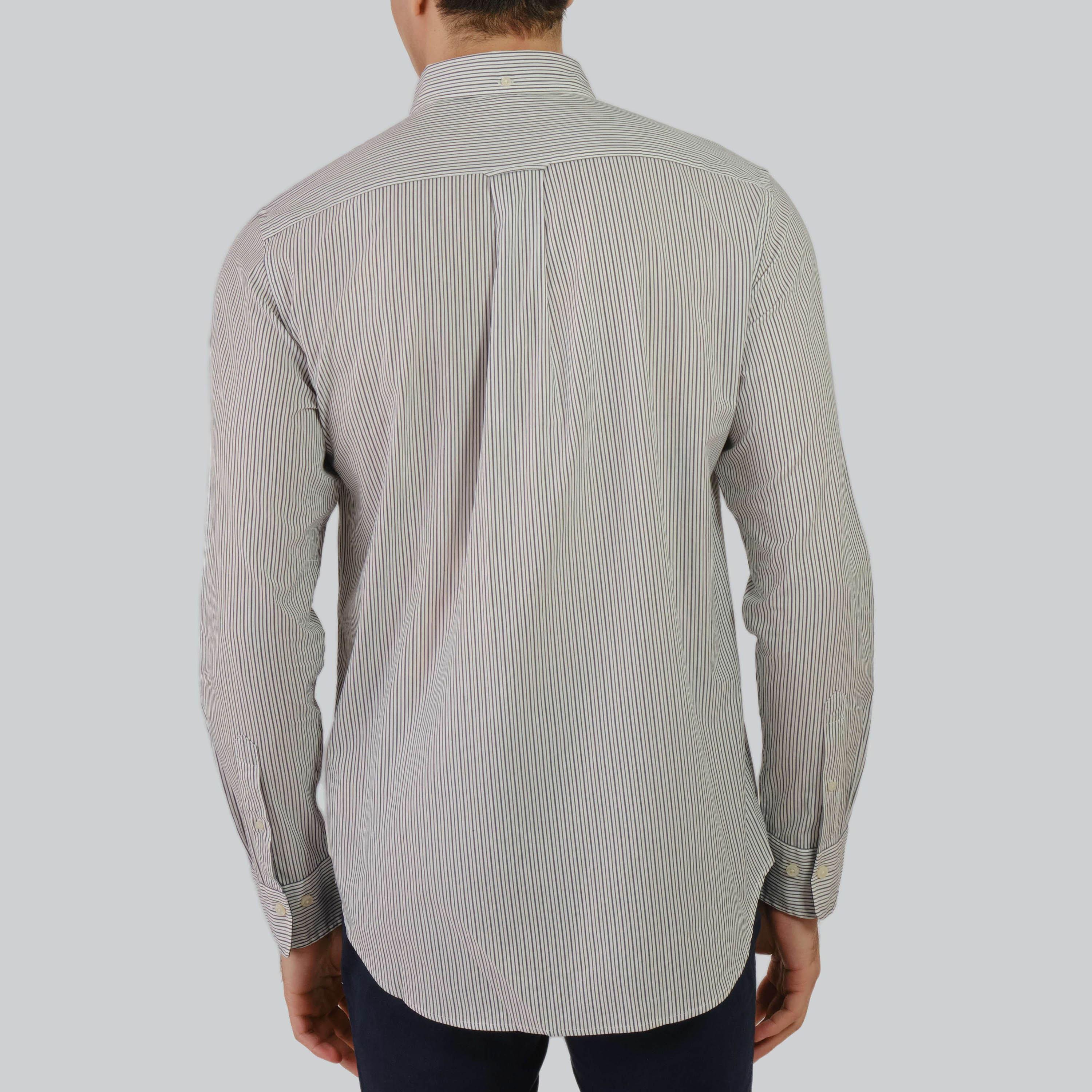 Gant Regular Fit Striped Button-Down Collar Long Sleeves Men's Shirt-men-clothing-shirts-image-3
