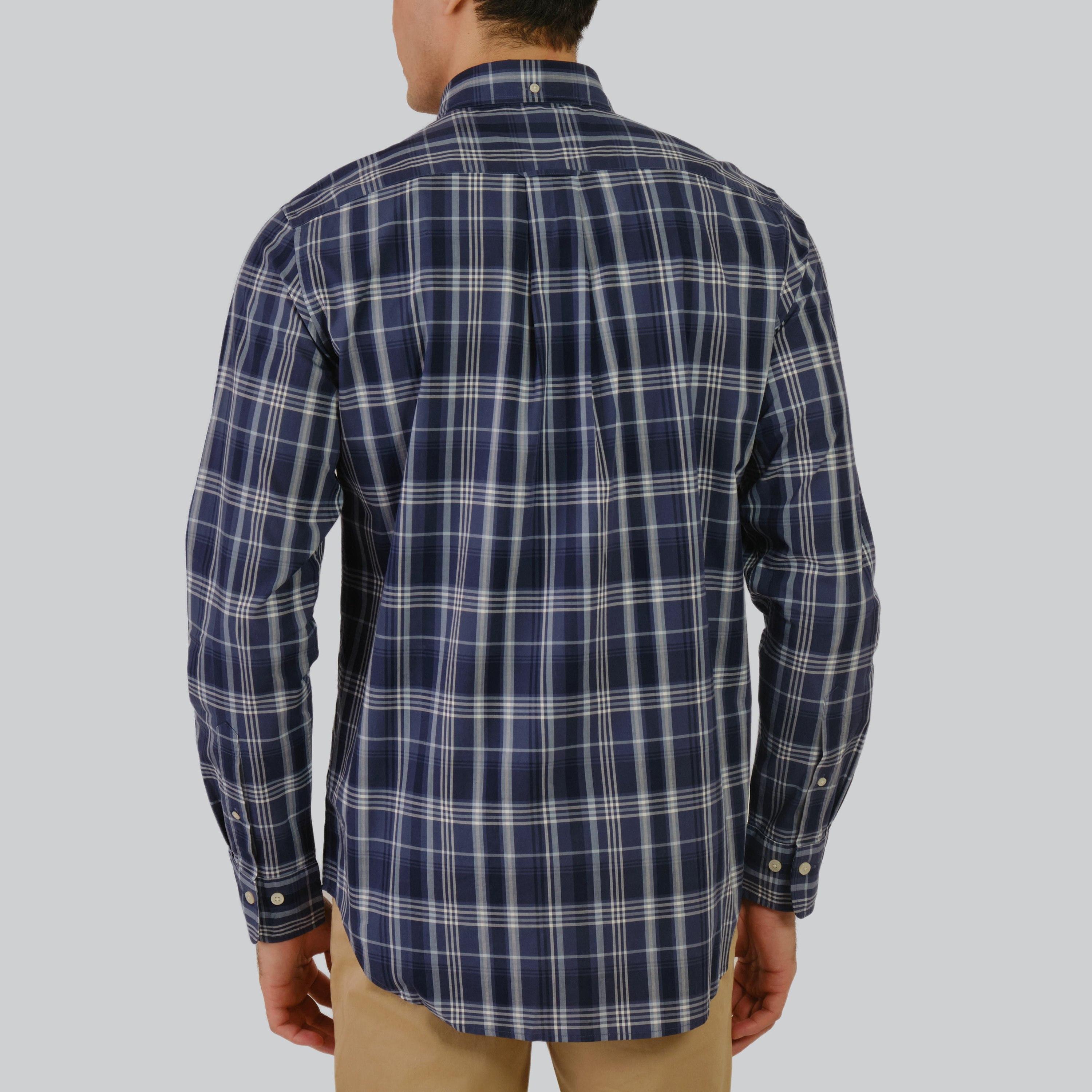 قميص رجالي بأكمام طويلة وياقة مربعة ومقاس عادي من Gant-men-clothing-shirts-image-3