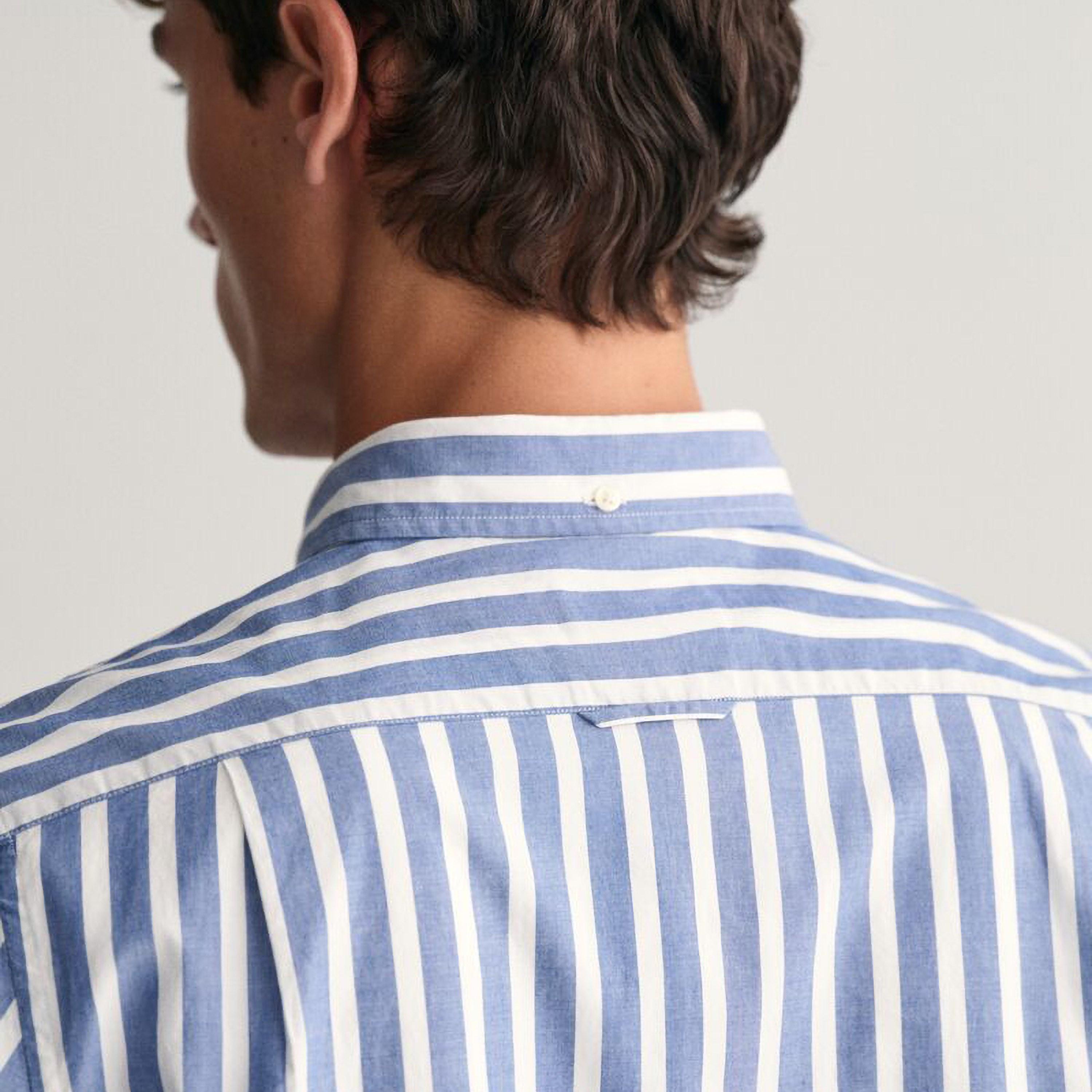 Gant Regular Fit Striped Button-Down Collar Long Sleeves Men's Shirt-men-clothing-shirts-image-14