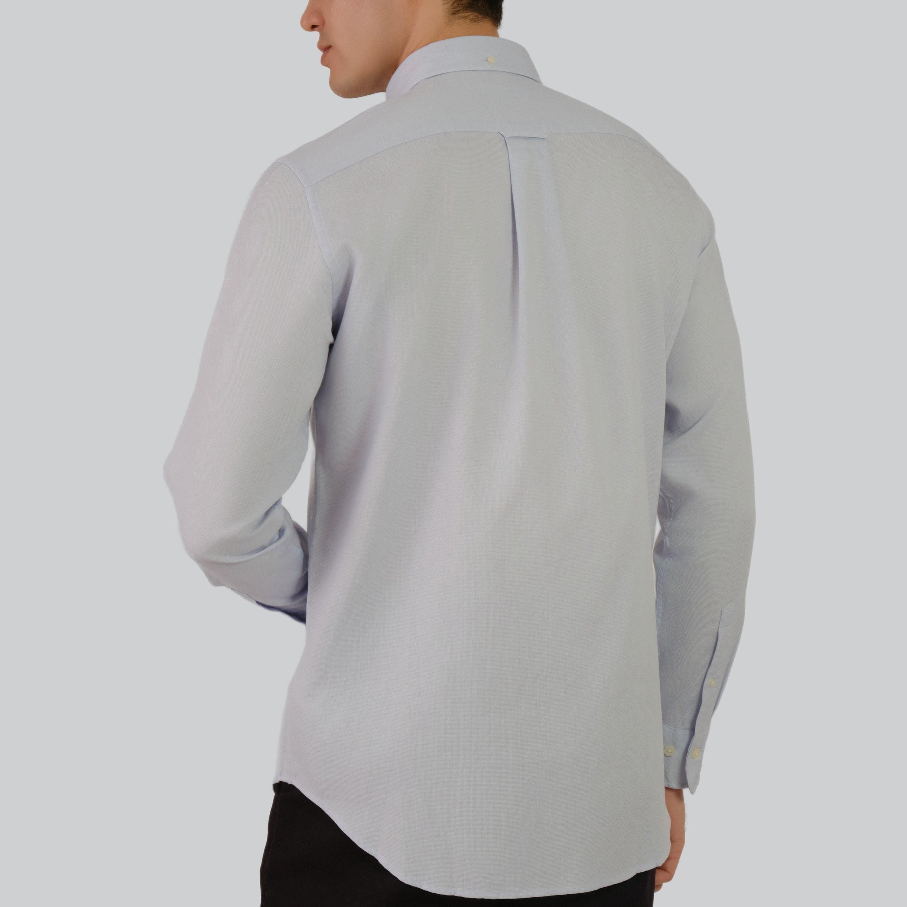 قميص رجالي من Gant ذو ياقة عادية وأكمام طويلة وياقة بأزرار سفلية-men-clothing-shirts-image-9