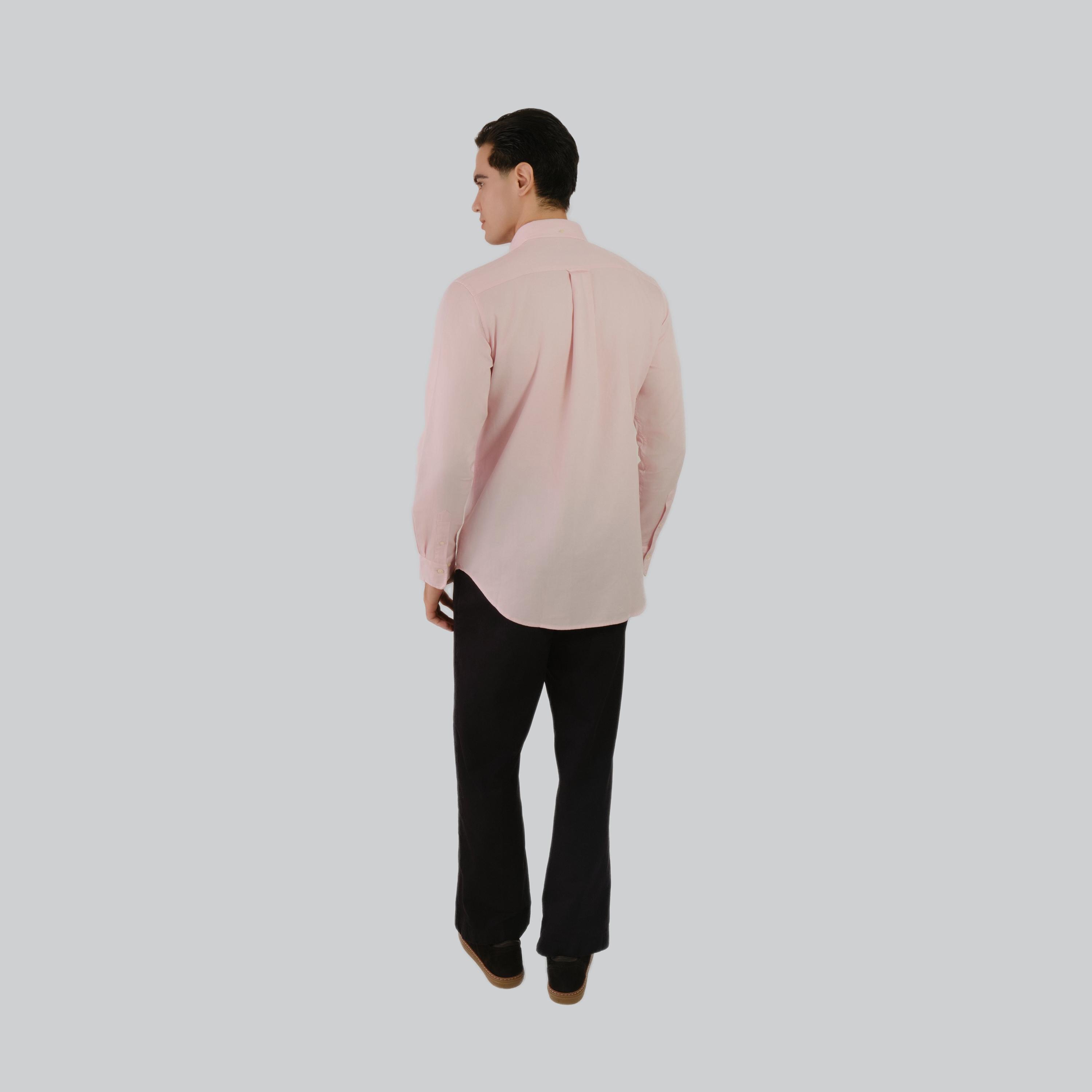 قميص رجالي من Gant ذو ياقة عادية وأكمام طويلة وياقة بأزرار سفلية-men-clothing-shirts-image-15