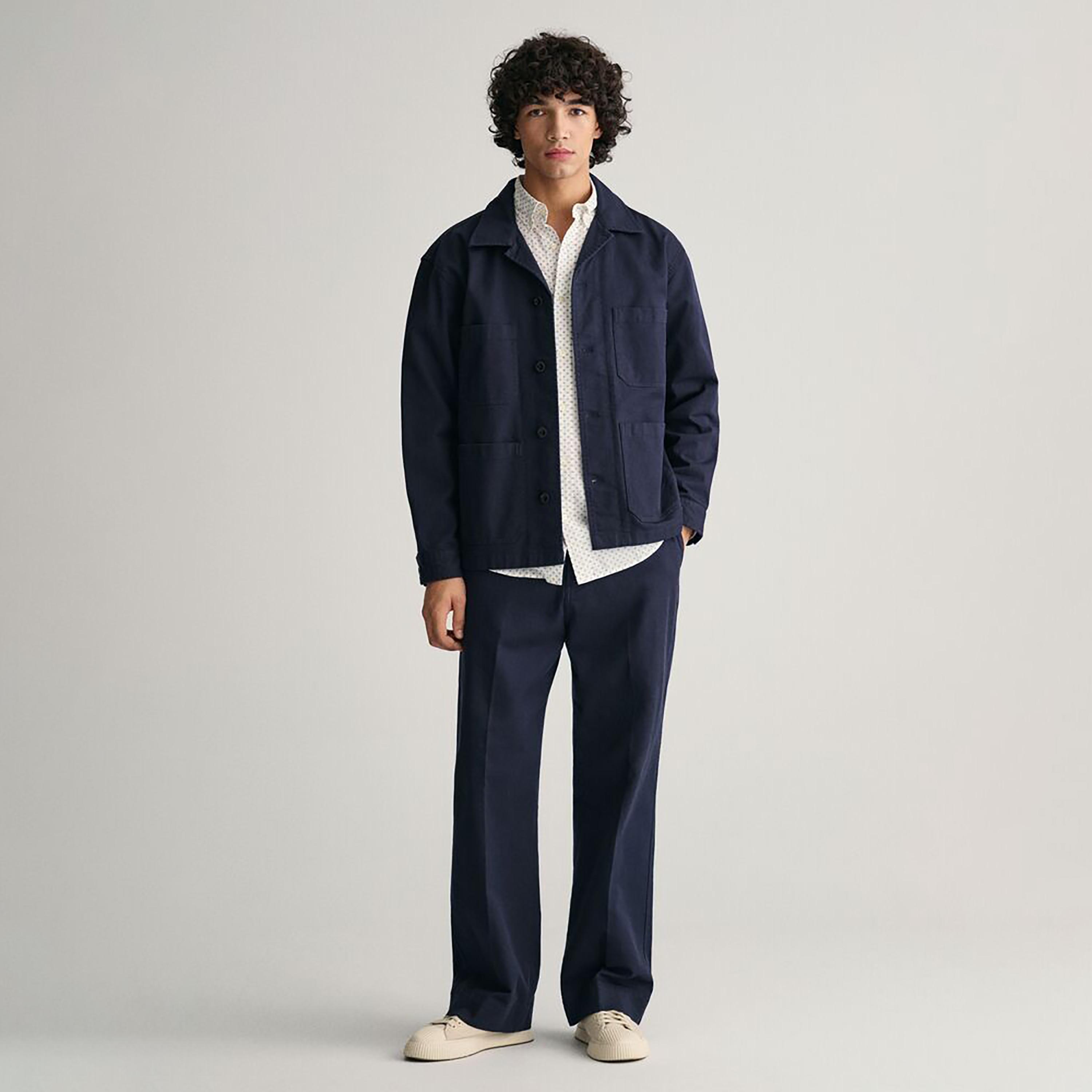 Gant Micro Print Button Down Collar Long Sleeves Shirt-men-clothing-shirts-image-2