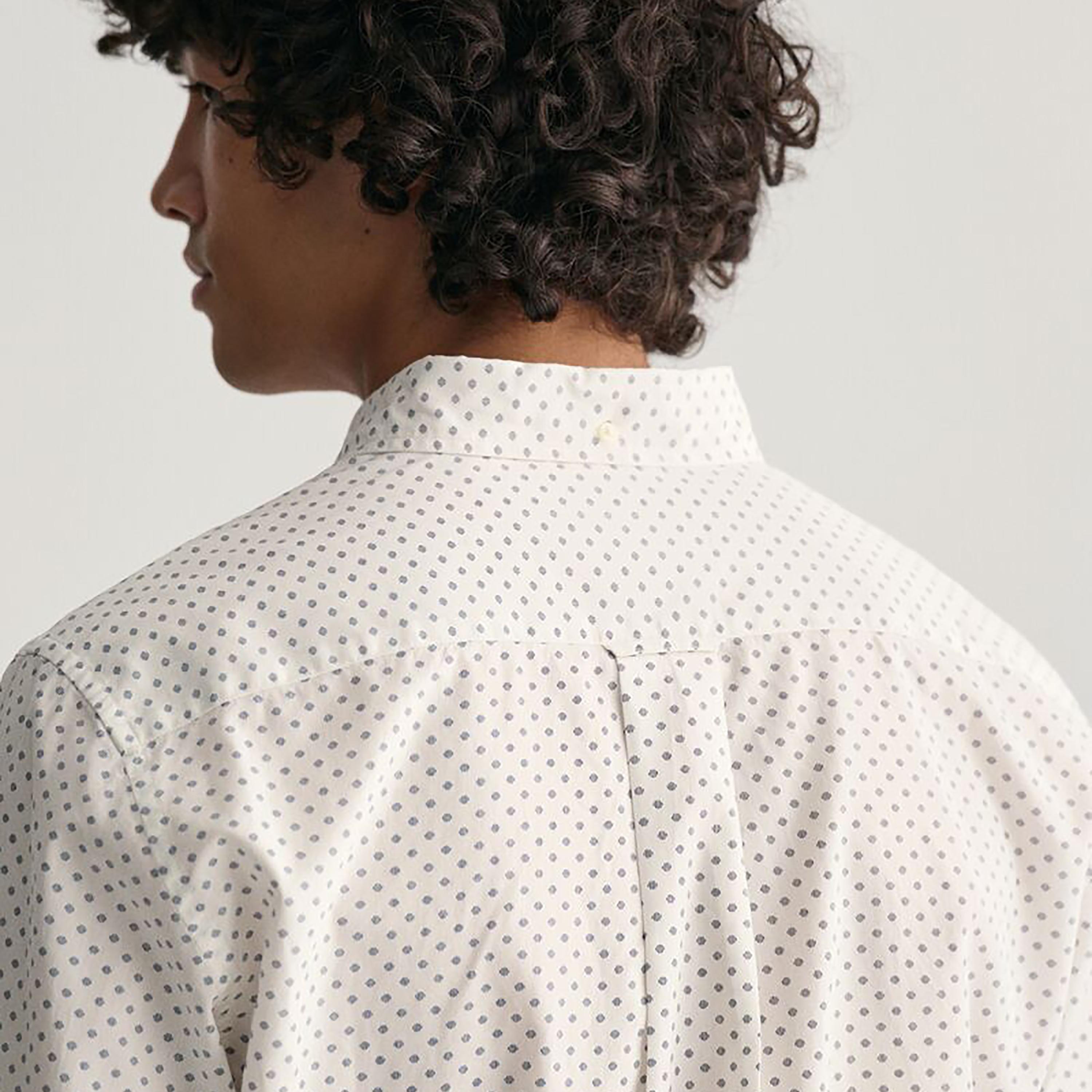 Gant Micro Print Button Down Collar Long Sleeves Shirt-men-clothing-shirts-image-3