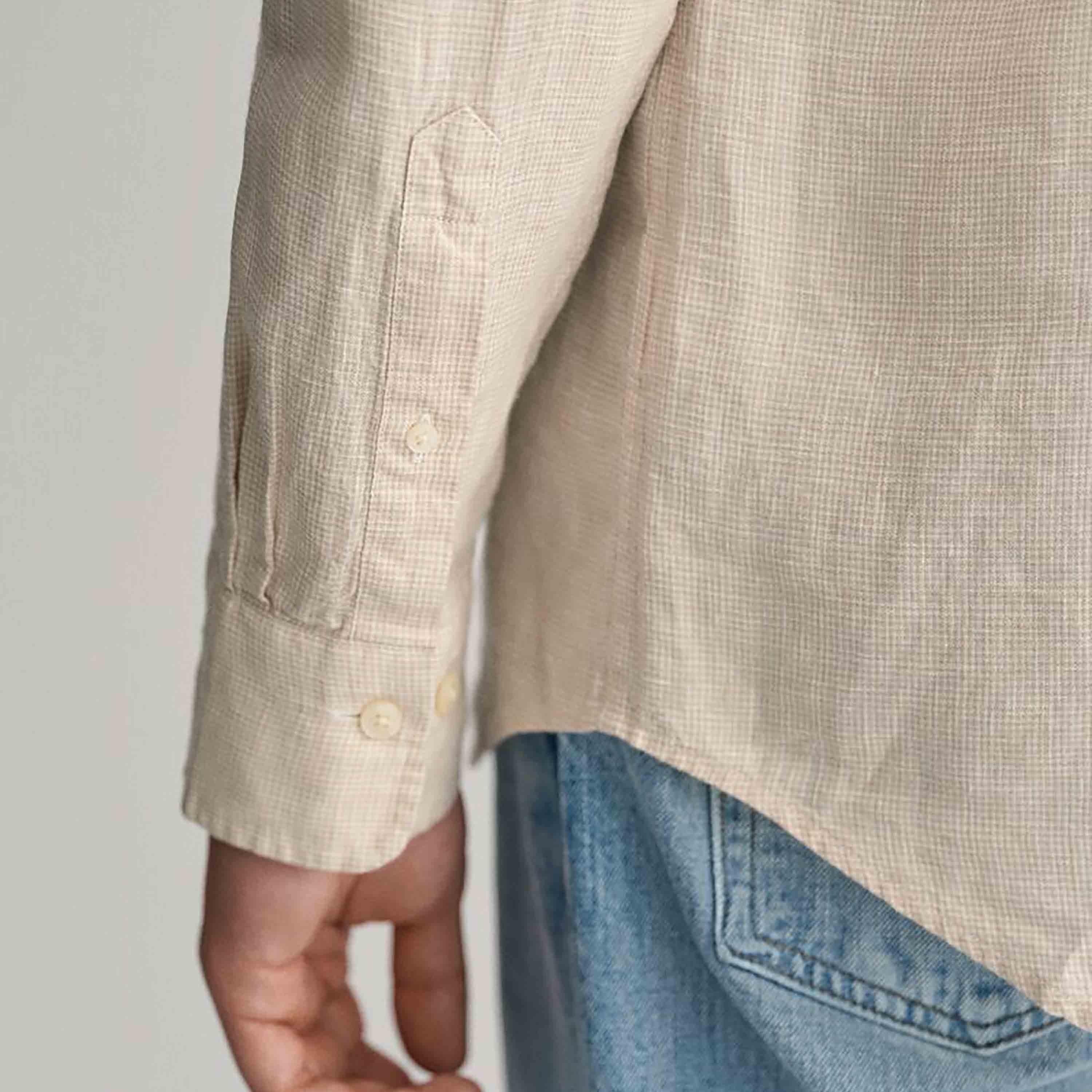 Gant Regular Fit Plain Button-Down Collar Long Sleeves Men's Shirt-men-clothing-shirts-image-5