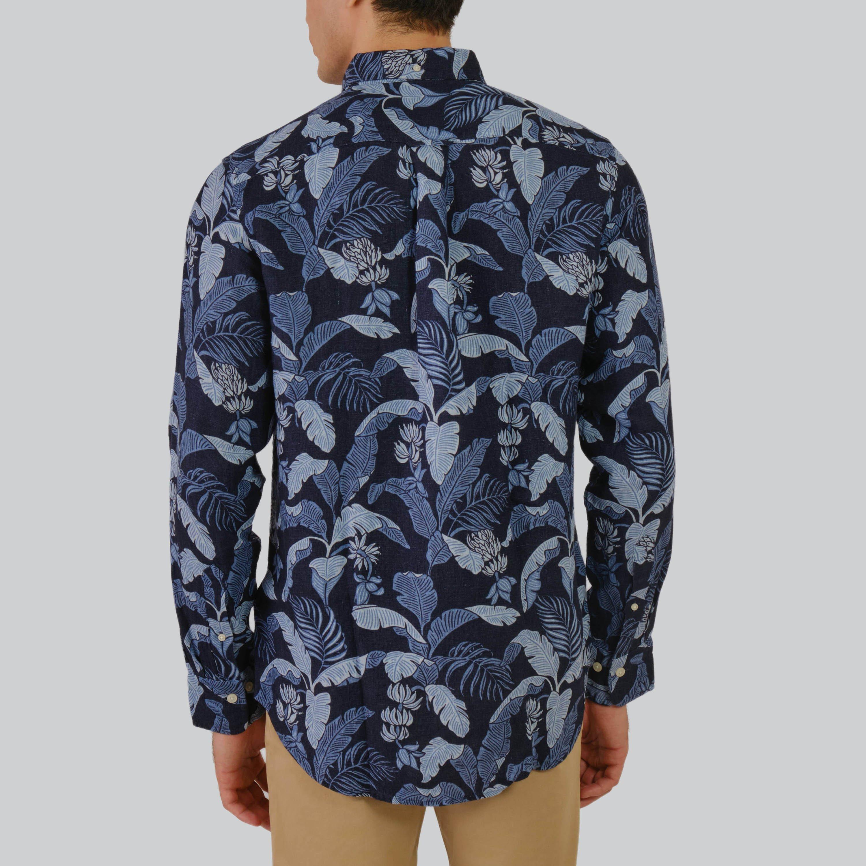 قميص رجالي بأكمام طويلة وياقة بأزرار سفلية وقصة عادية من Gant-men-clothing-shirts-image-8