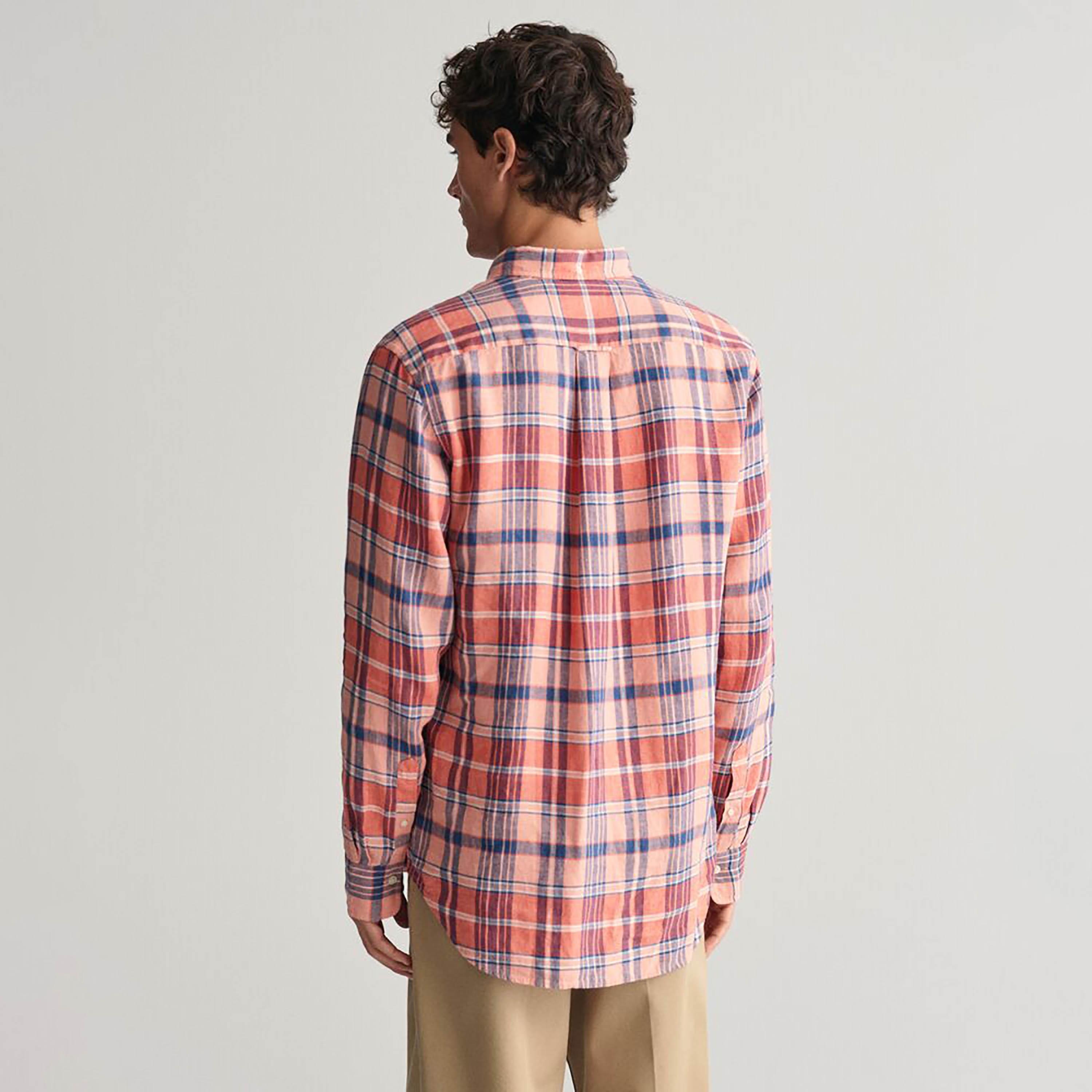 قميص رجالي بأكمام طويلة وياقة مربعة ومقاس عادي من Gant-men-clothing-shirts-image-13