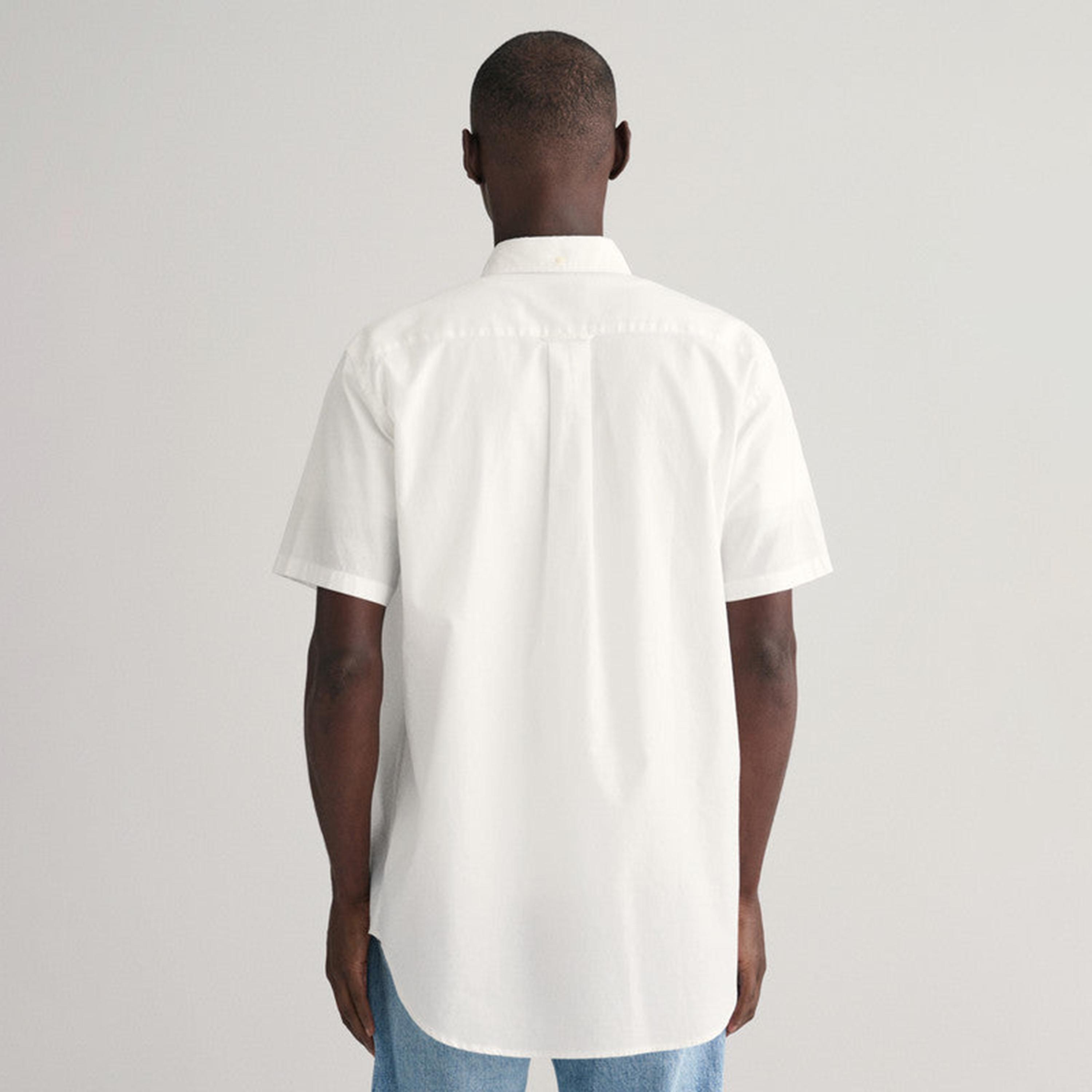 Gant Regular Fit Plain Button Down Collar Short Sleeves Shirt-men-clothing-shirts-image-4