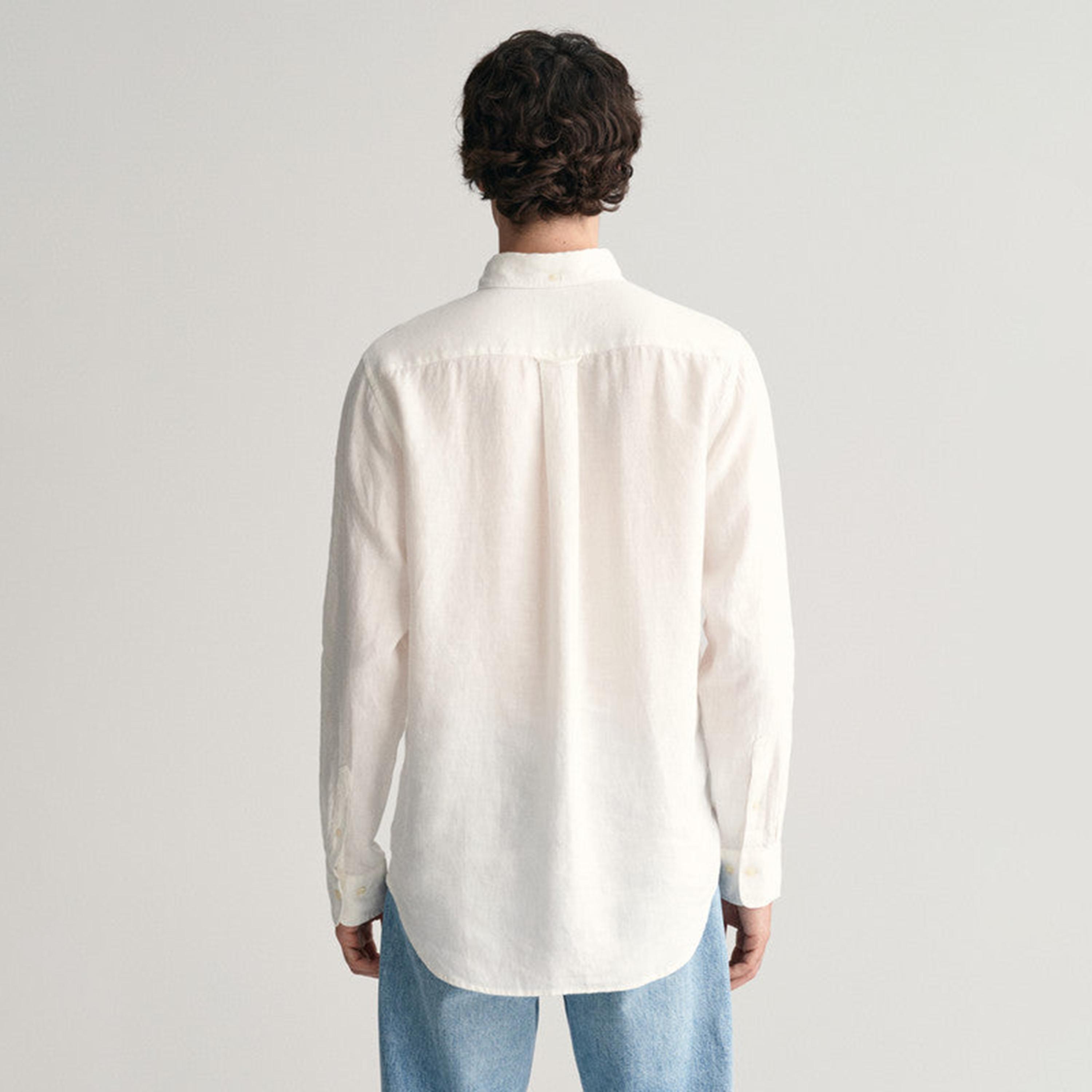 Gant Regular Fit Plain Button Down Collar Long Sleeves Shirt-men-clothing-shirts-image-3