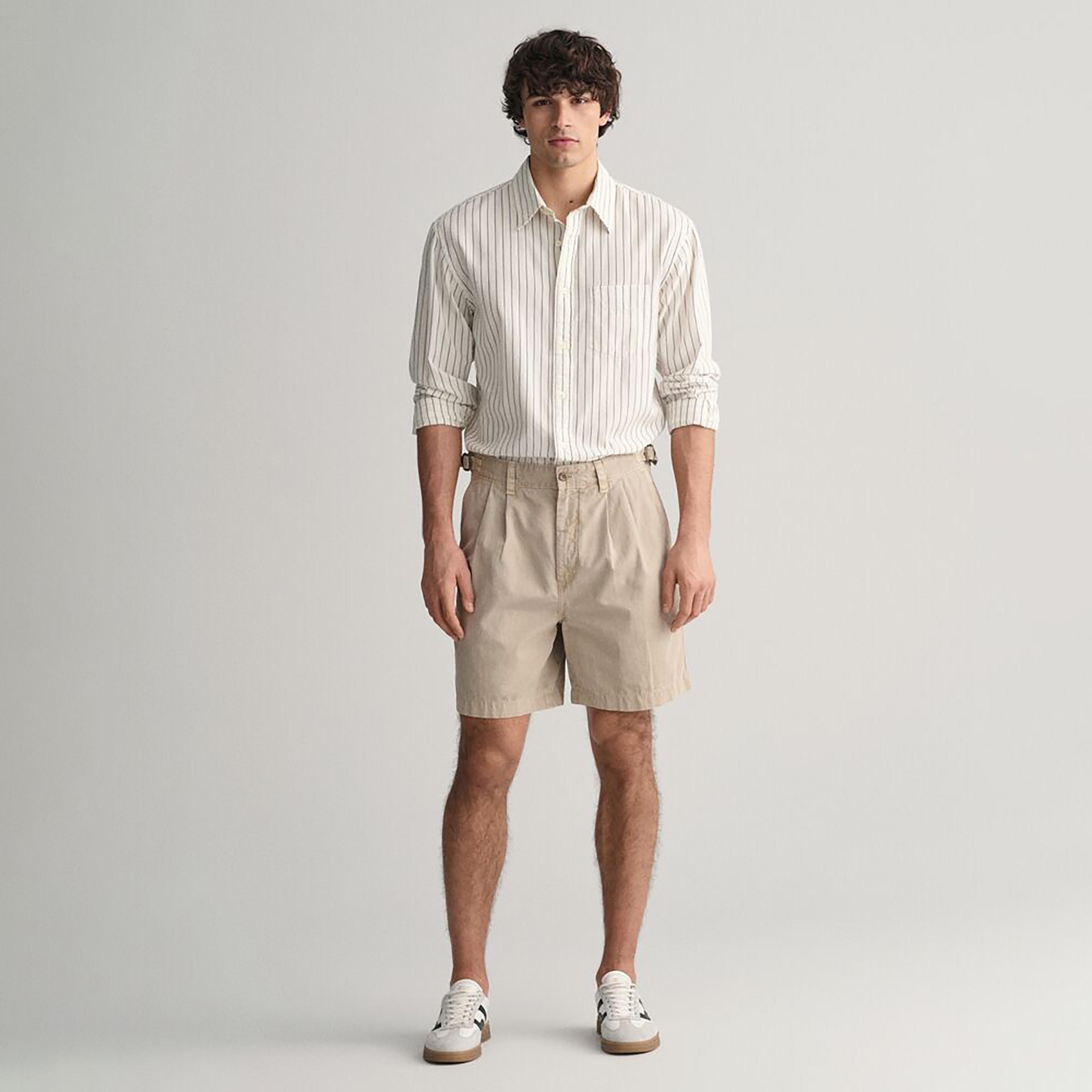 Gant Relaxed Fit Striped Collared Long Sleeves Men's Shirt-men-clothing-shirts-image-3