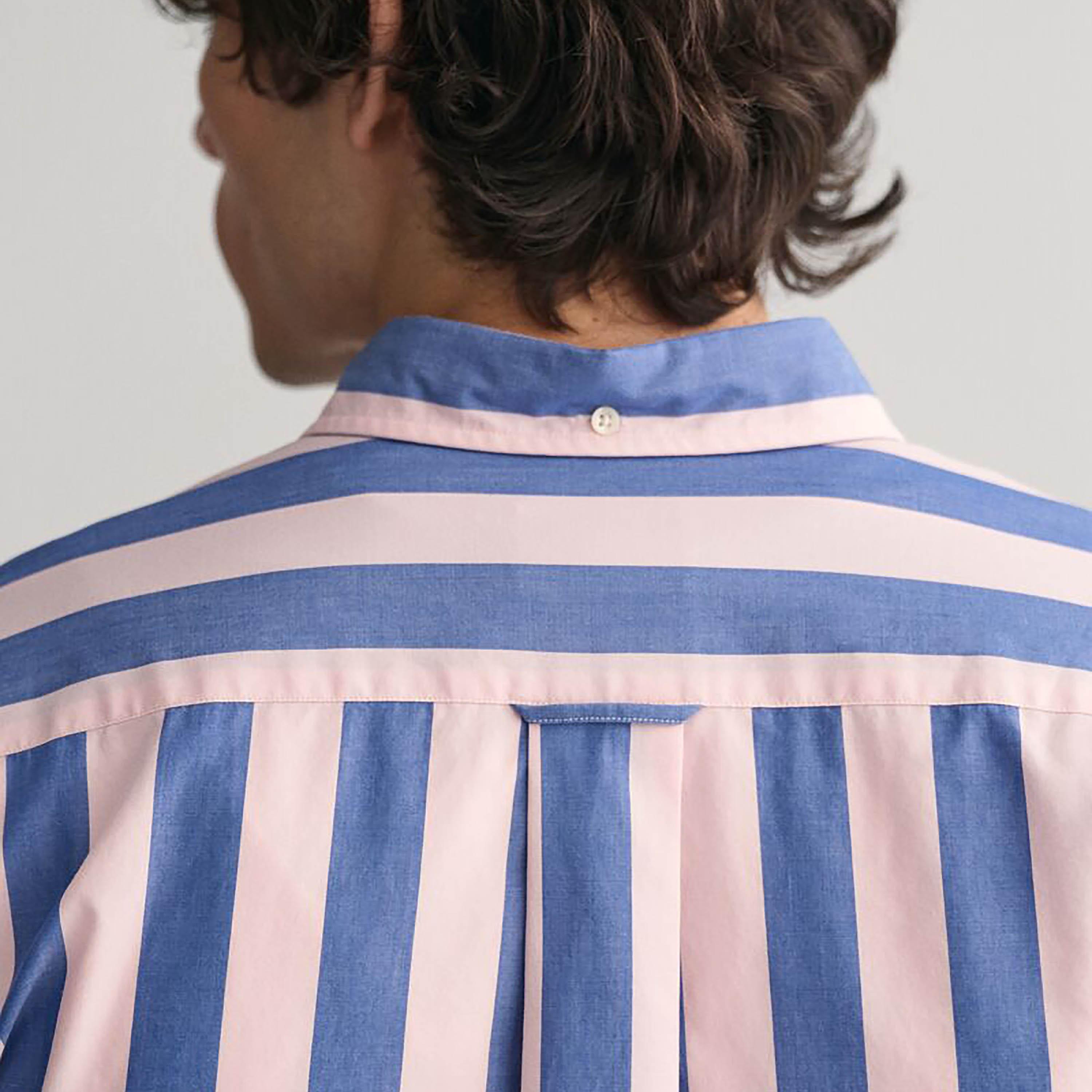 Gant Regular Fit Striped Button-Down Collar Long Sleeves Men's Shirt-men-clothing-shirts-image-10