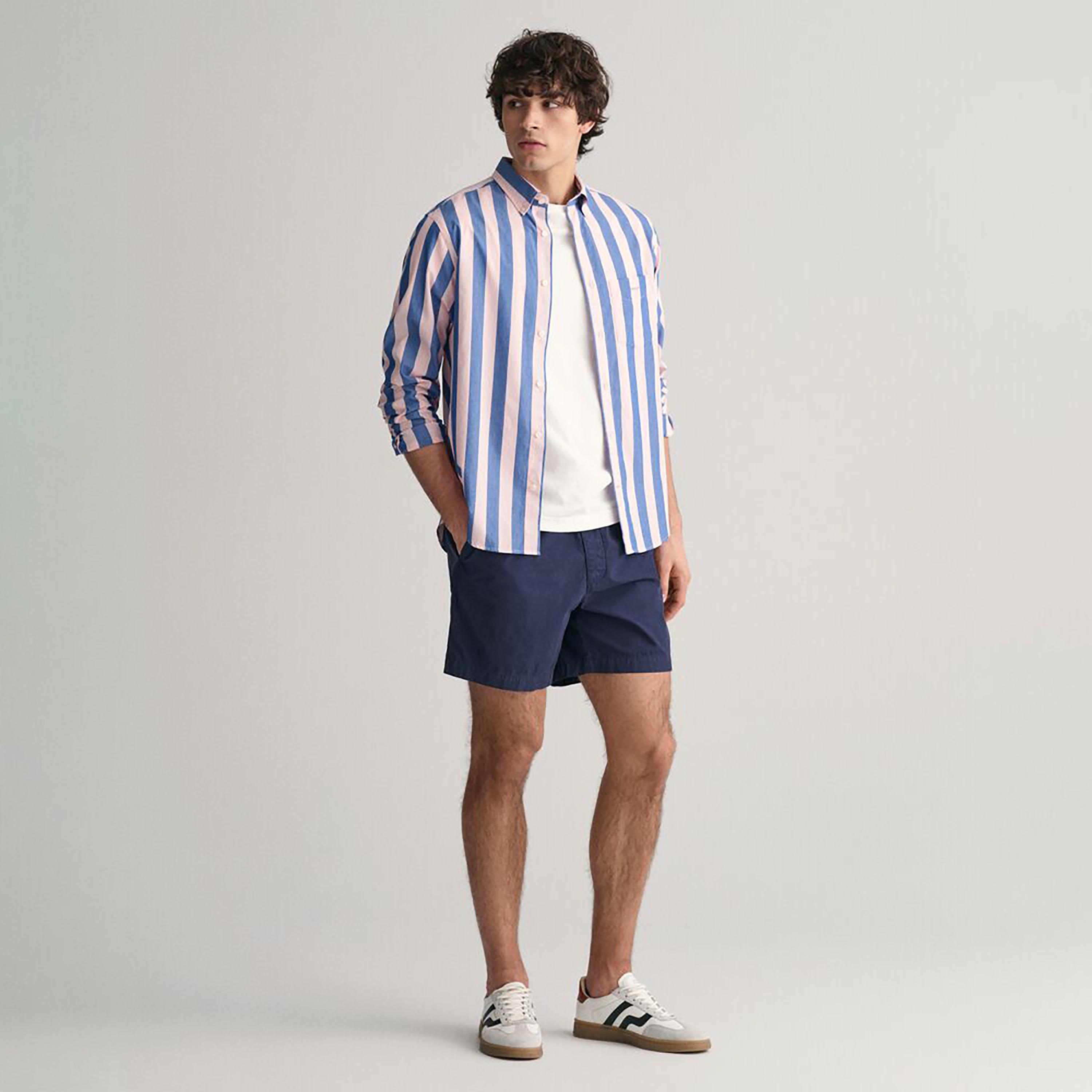 Gant Regular Fit Striped Button-Down Collar Long Sleeves Men's Shirt-men-clothing-shirts-image-12