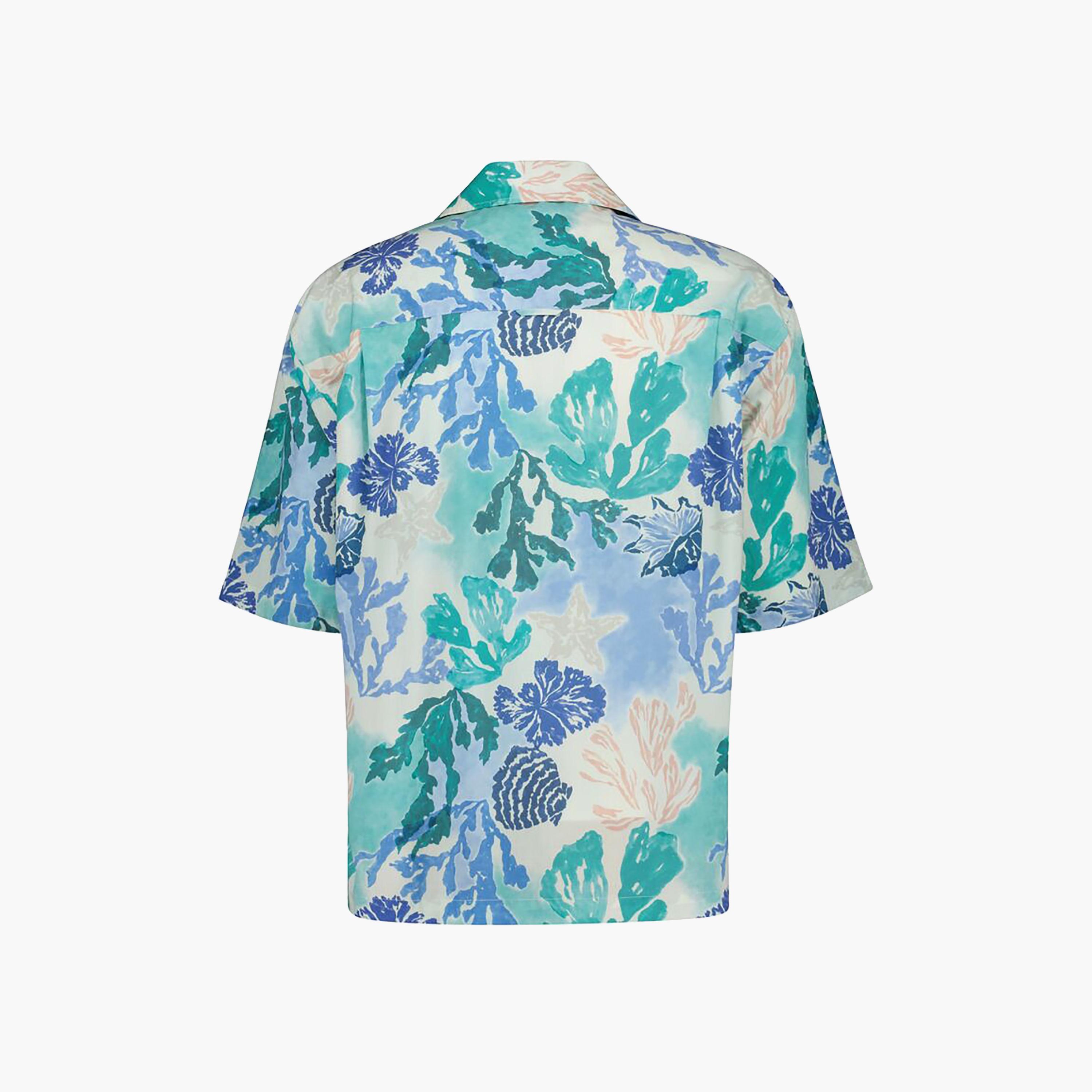 قميص رجالي بأكمام قصيرة وياقة منتجع وطباعة بحرية من Gant-men-clothing-shirts-image-2