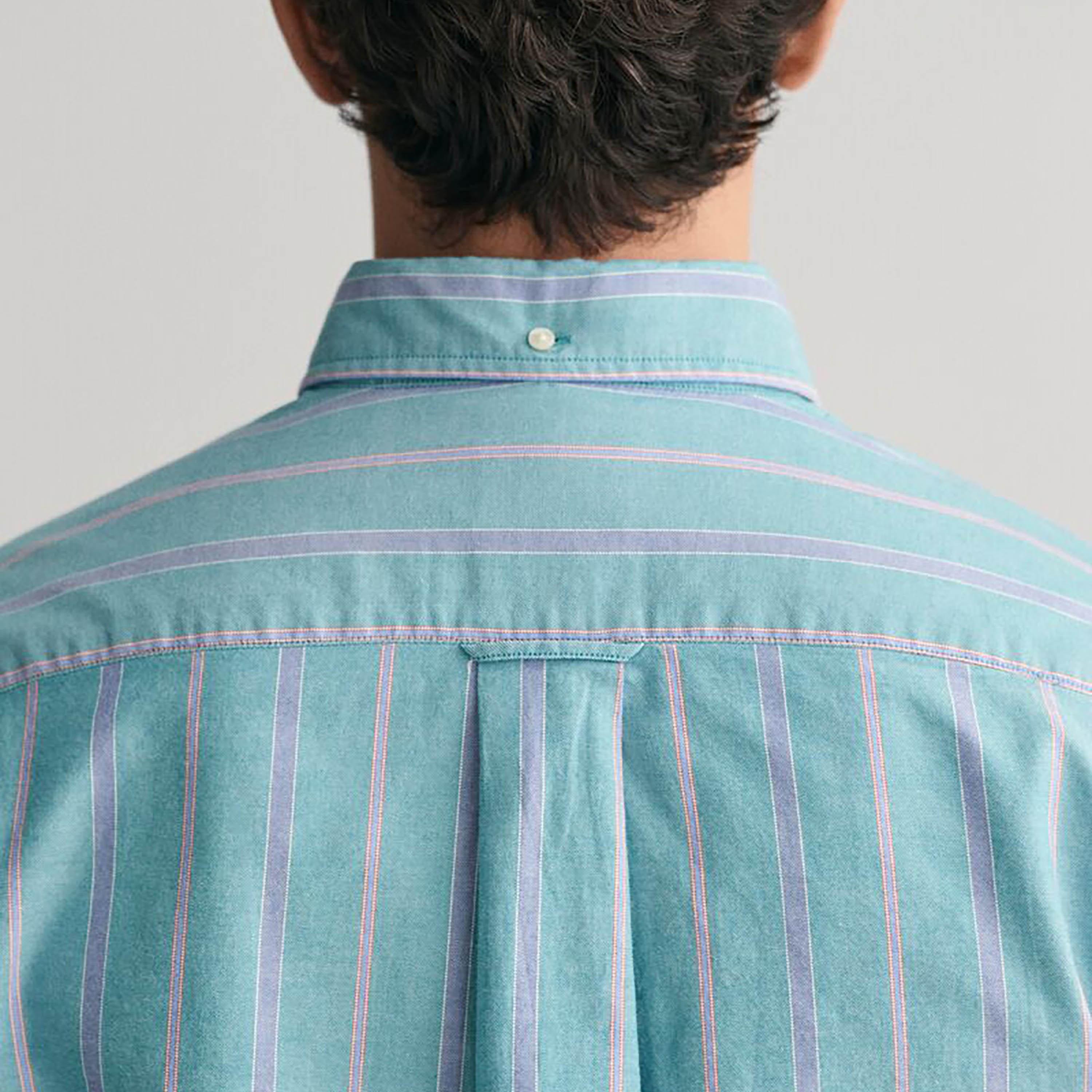 Gant Regular Fit Striped Button-Down Collar Long Sleeves Men's Shirt-men-clothing-shirts-image-2
