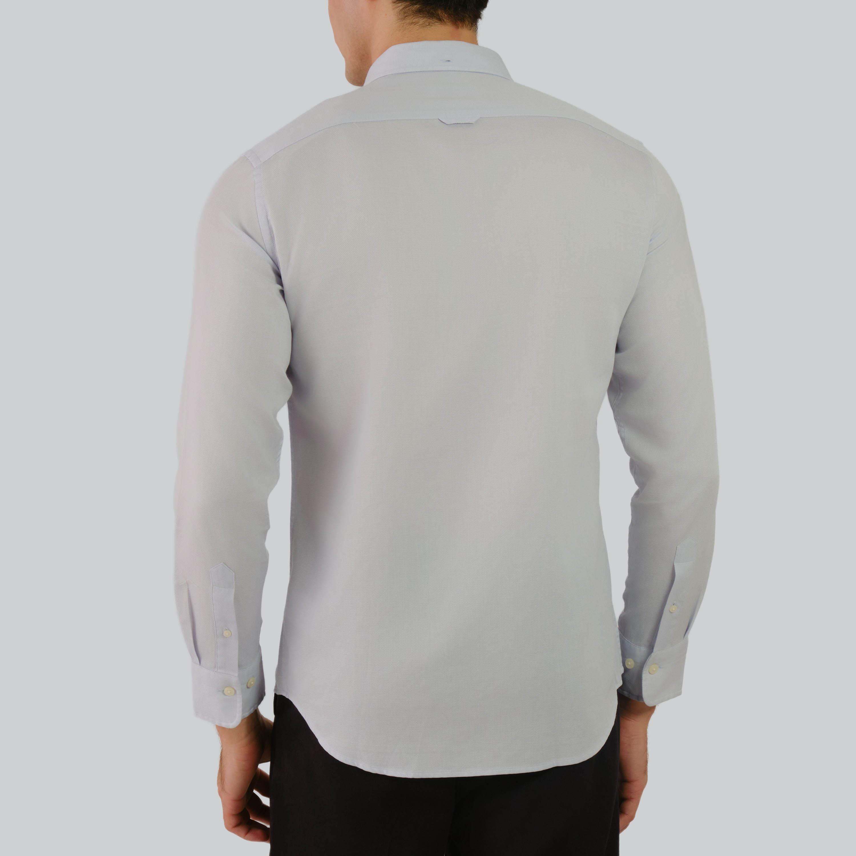 Gant Regular Fit Plain Button-Down Collar Long Sleeves Men's Shirt-men-clothing-shirts-image-7
