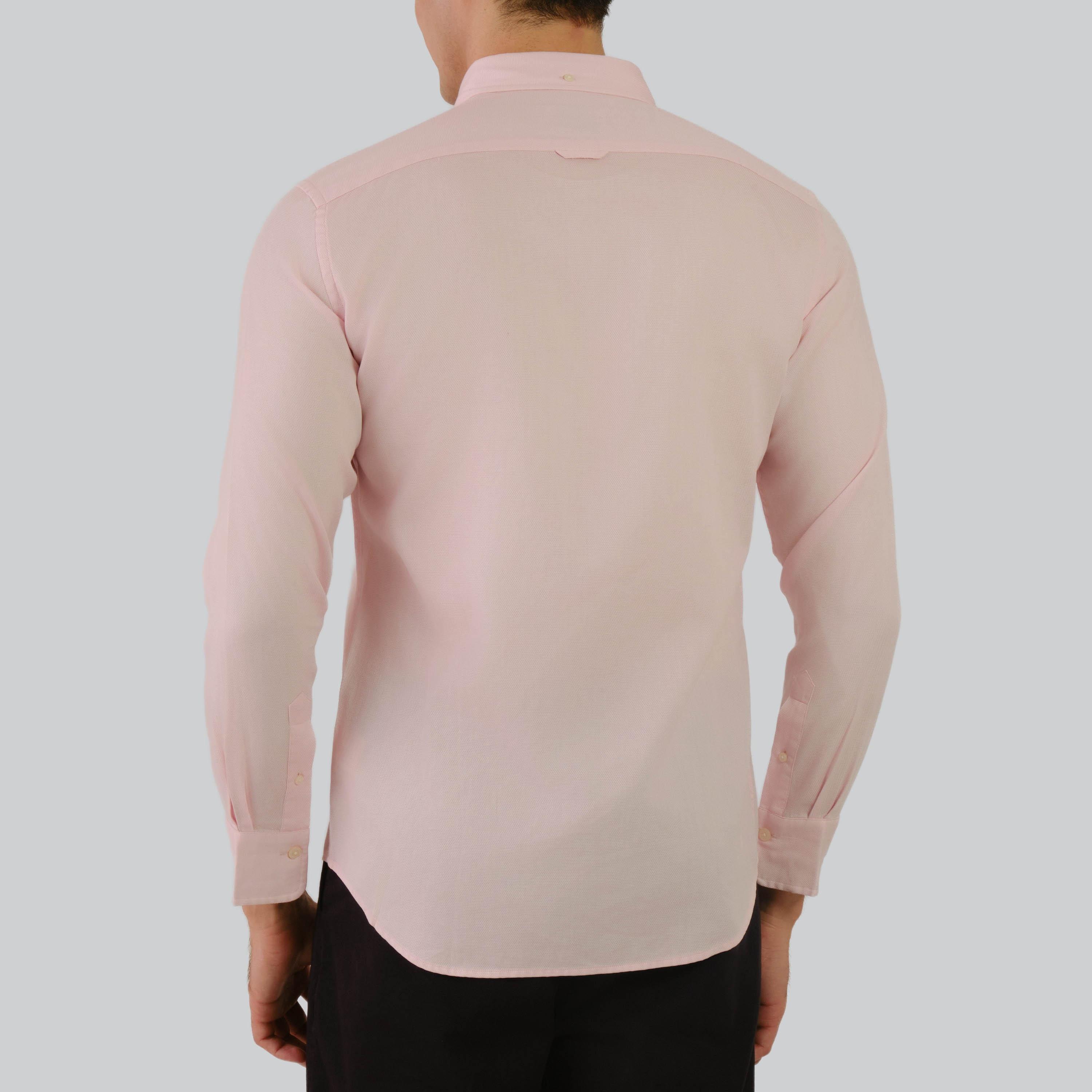 Gant Regular Fit Plain Button-Down Collar Long Sleeves Men's Shirt-men-clothing-shirts-image-11