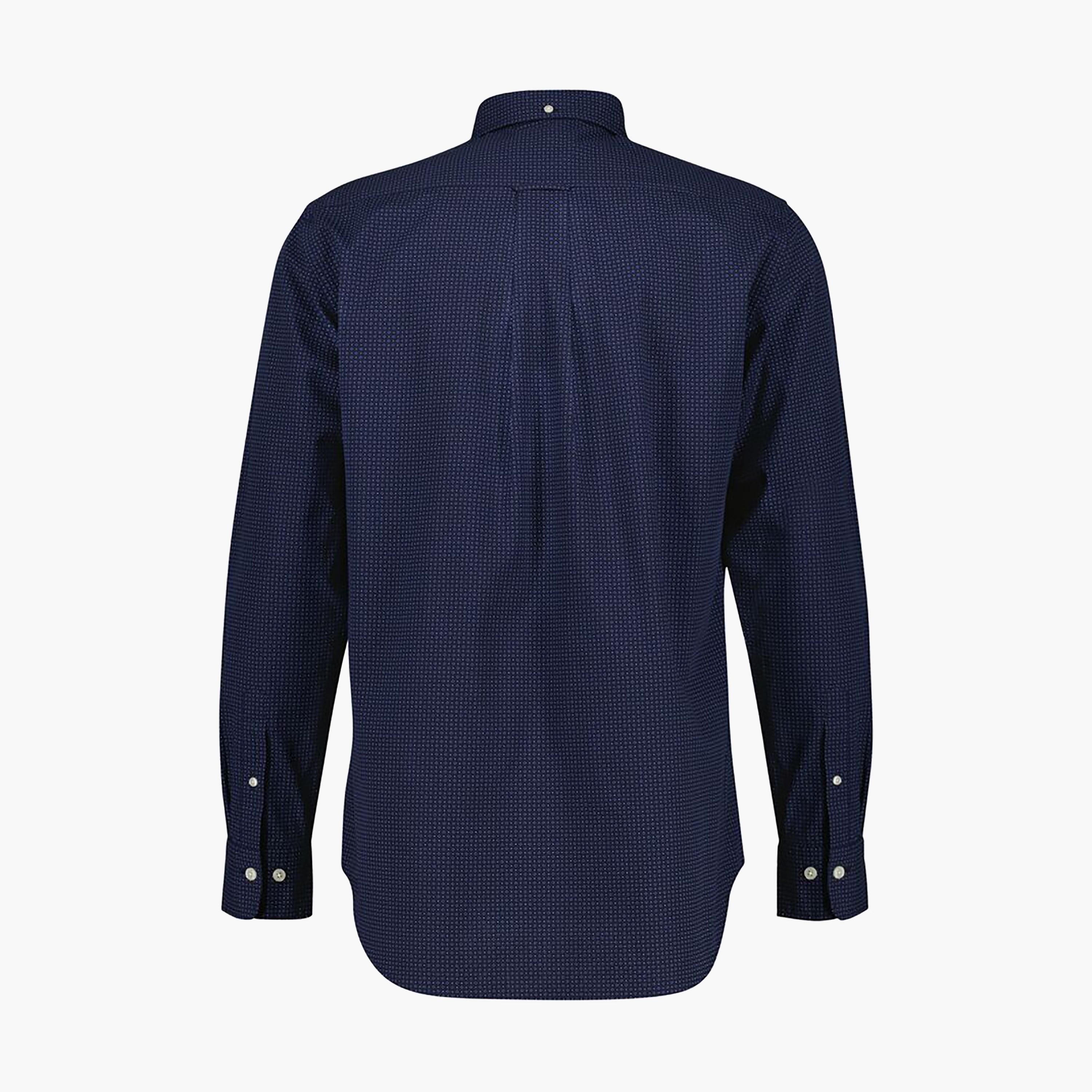 Gant Regular Fit Ditsy Print Button-Down Collar Long Sleeves Men's Shirt-men-clothing-shirts-image-4