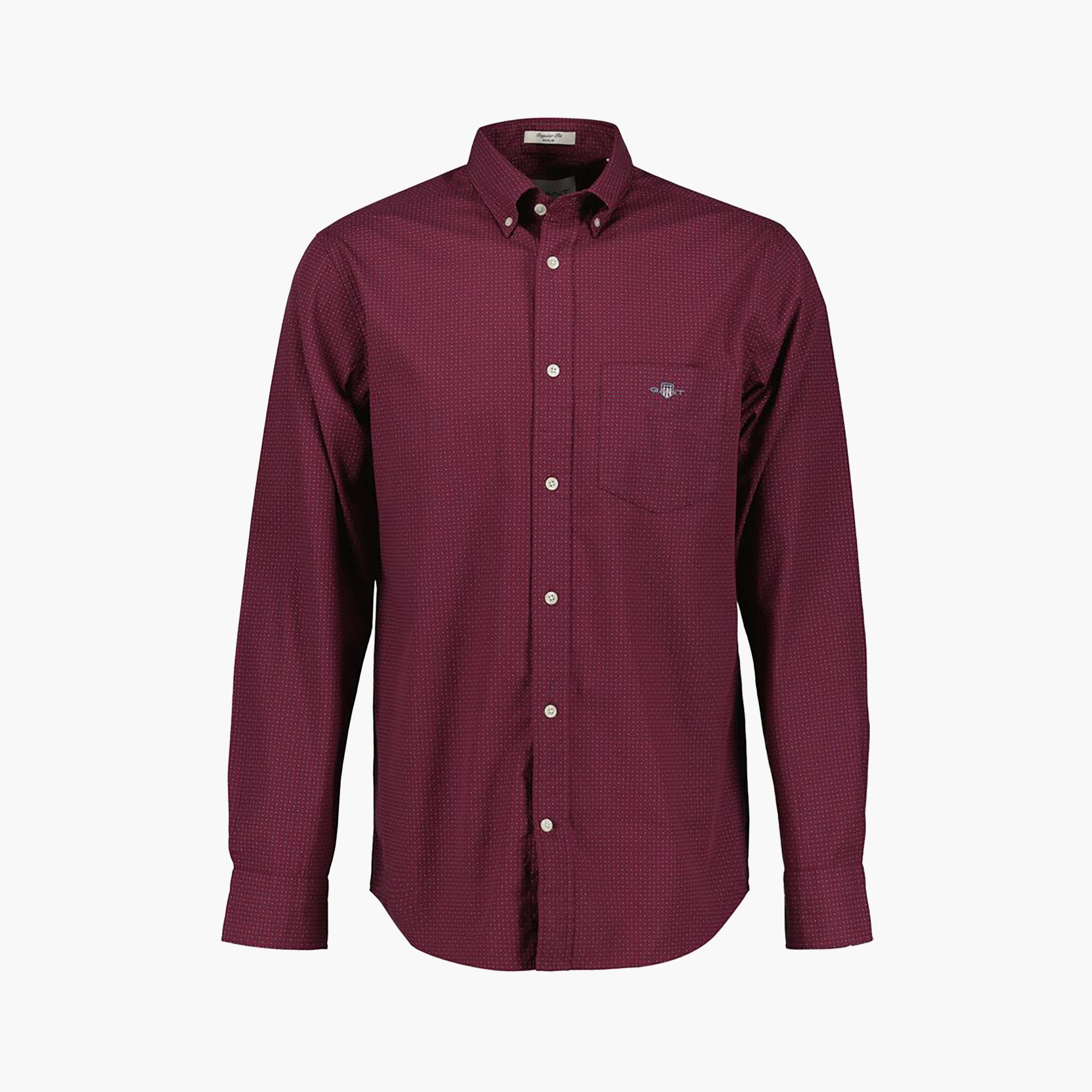 Gant Regular Fit Ditsy Print Button-Down Collar Long Sleeves Men's Shirt-men-clothing-shirts-image-5