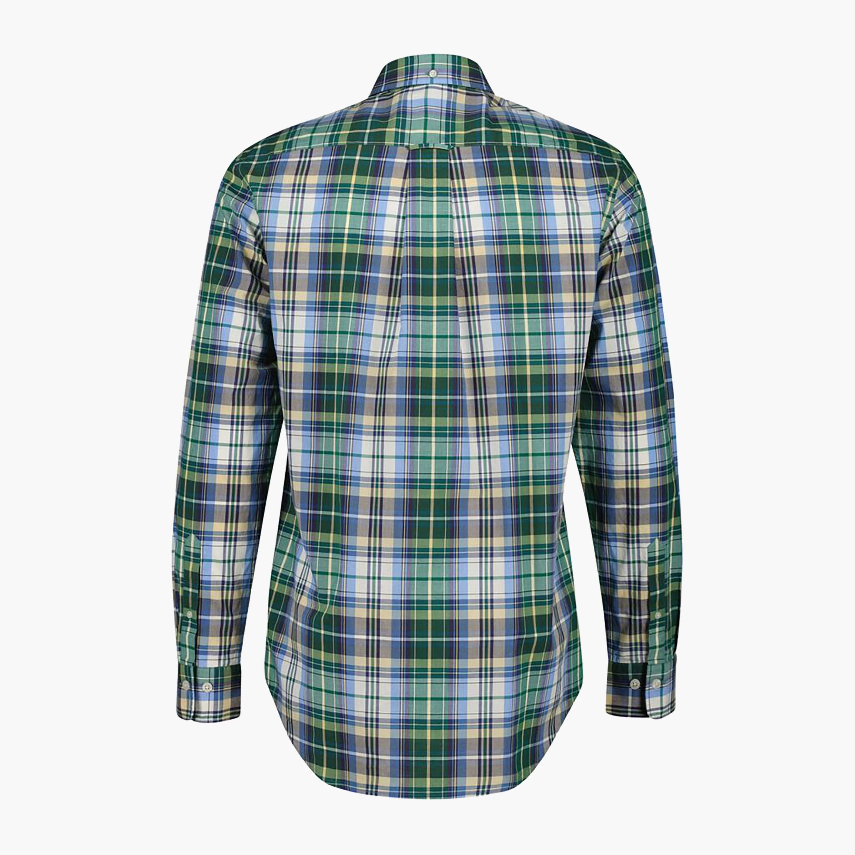 Gant Regular Fit Tartan Checked Button-Down Collar Long Sleeves Men's Shirt-men-clothing-shirts-image-2