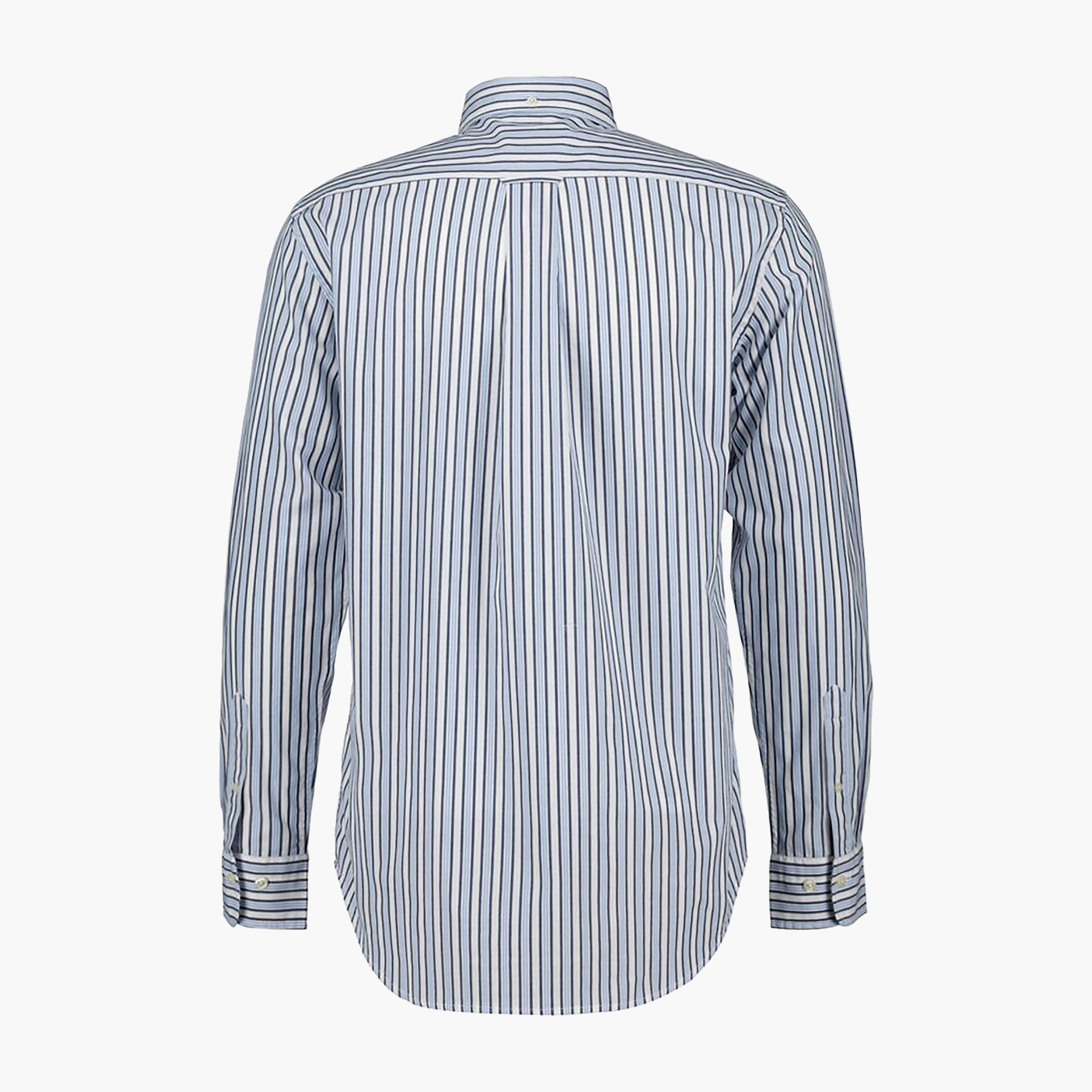 قميص الرجال بأكمام طويلة من نوع Gant Regular Fit مخطط بياقة طويلة-men-clothing-shirts-image-4