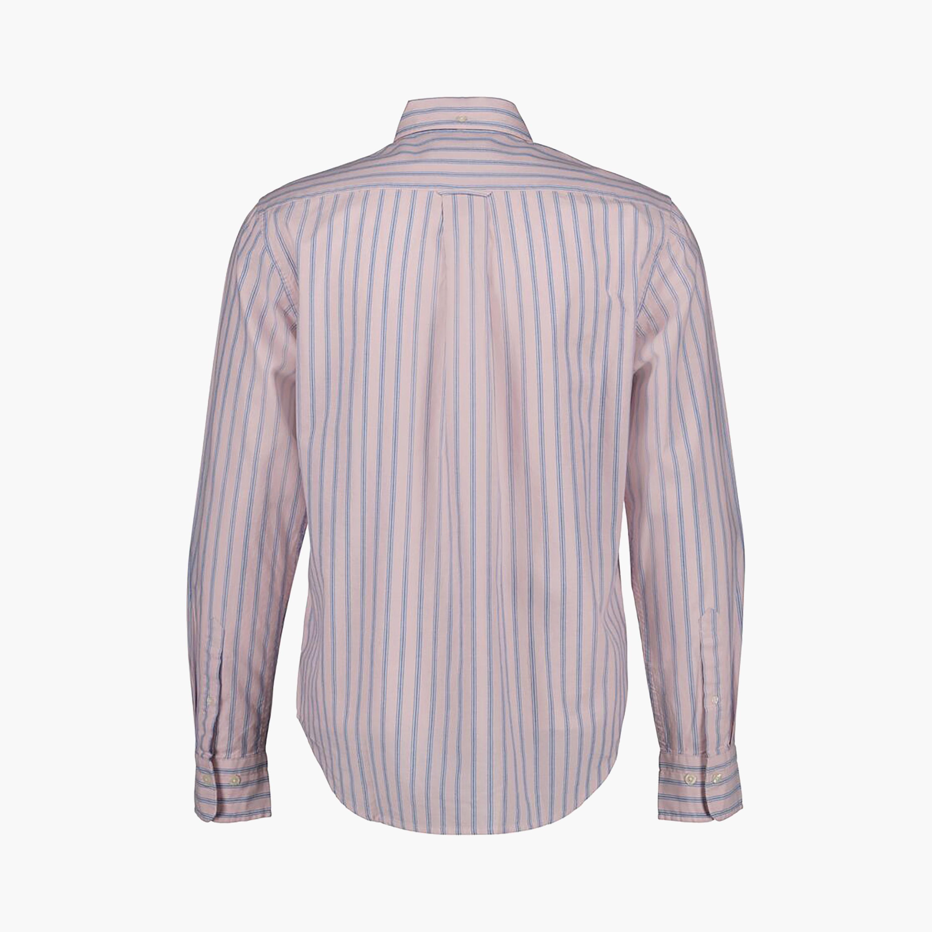 قميص رجالي مخطط بقصة عادية وأكمام طويلة وياقة بأزرار سفلية من Gant-men-clothing-shirts-image-8