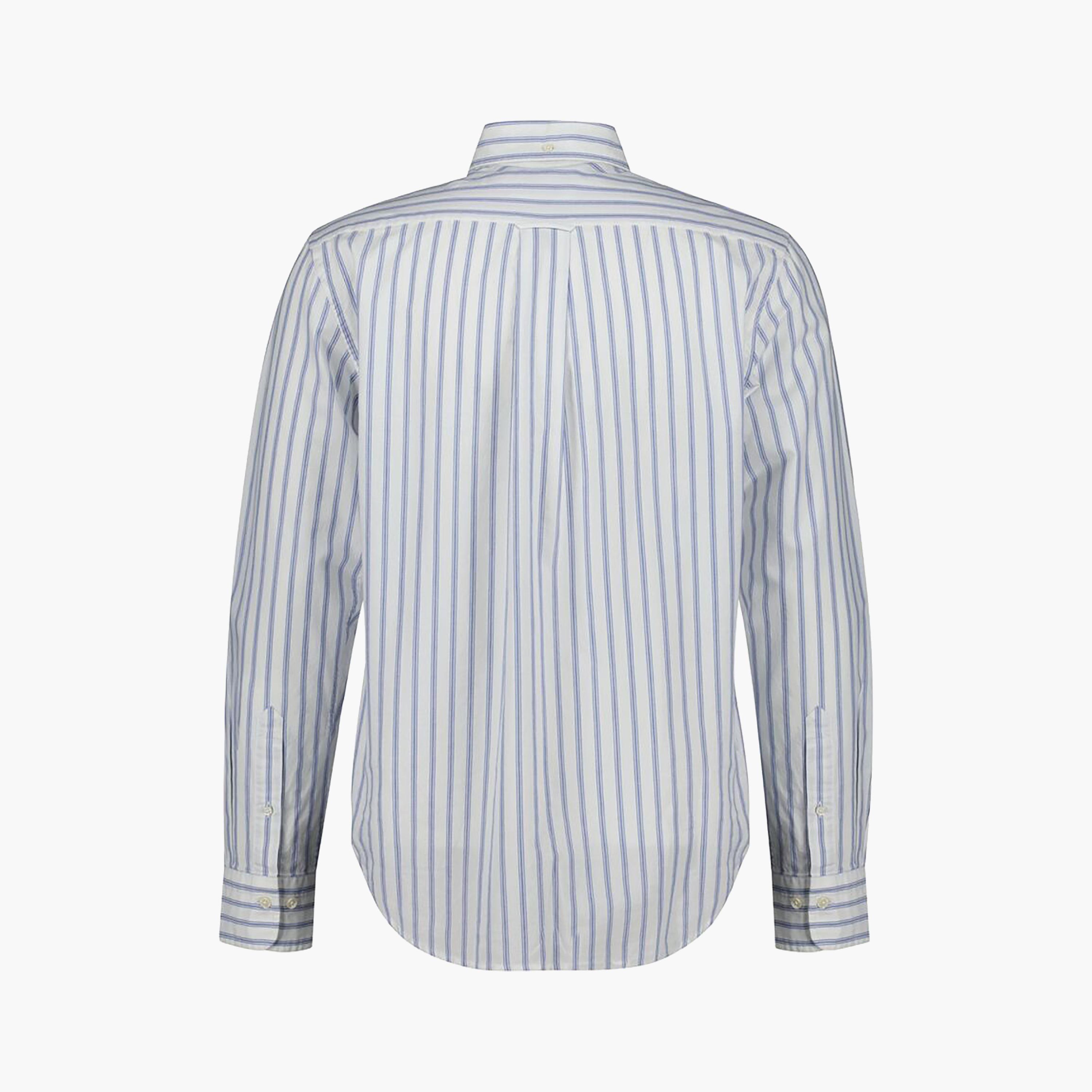 قميص رجالي مخطط بقصة عادية وأكمام طويلة وياقة بأزرار سفلية من Gant-men-clothing-shirts-image-2