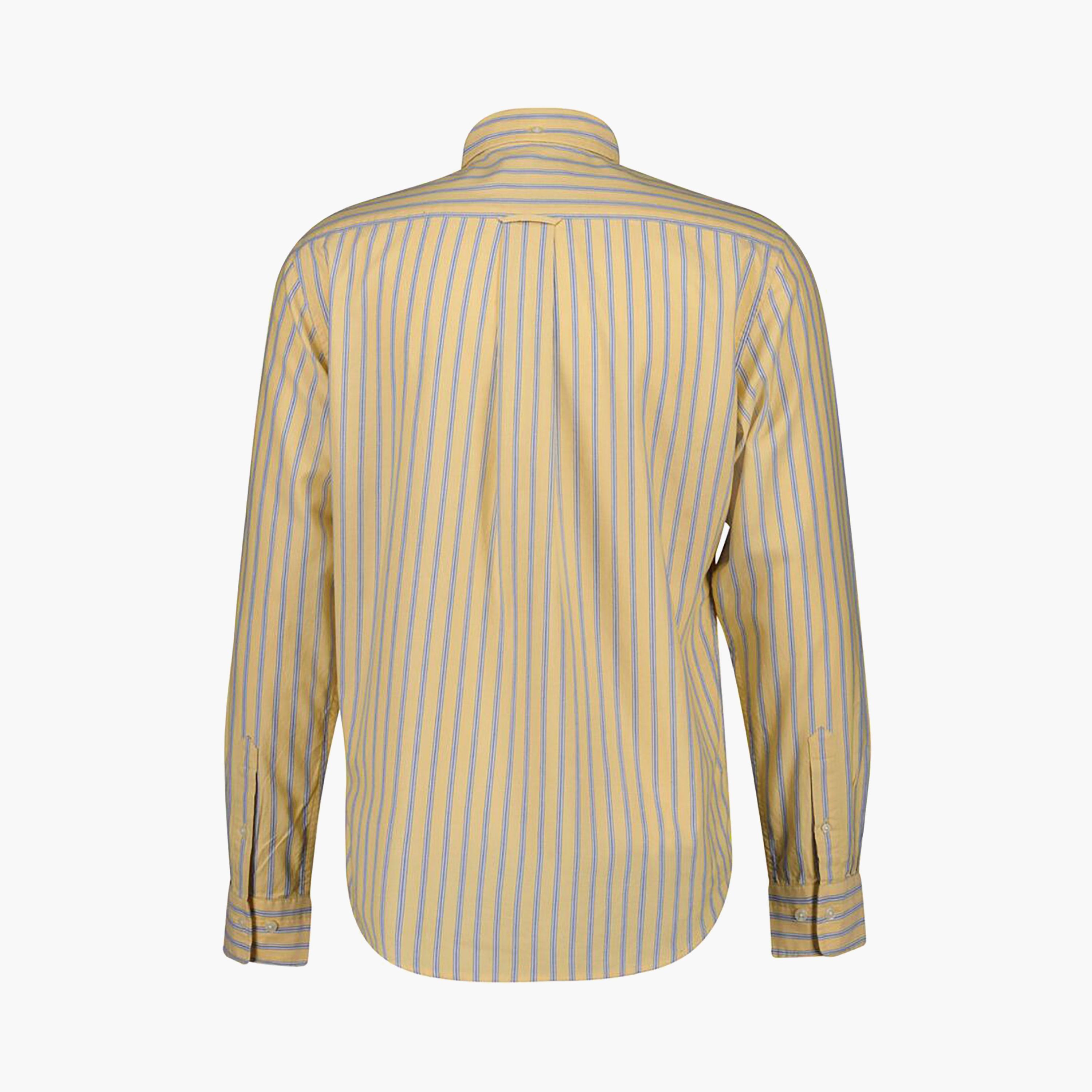 قميص رجالي مخطط بقصة عادية وأكمام طويلة وياقة بأزرار سفلية من Gant-men-clothing-shirts-image-10
