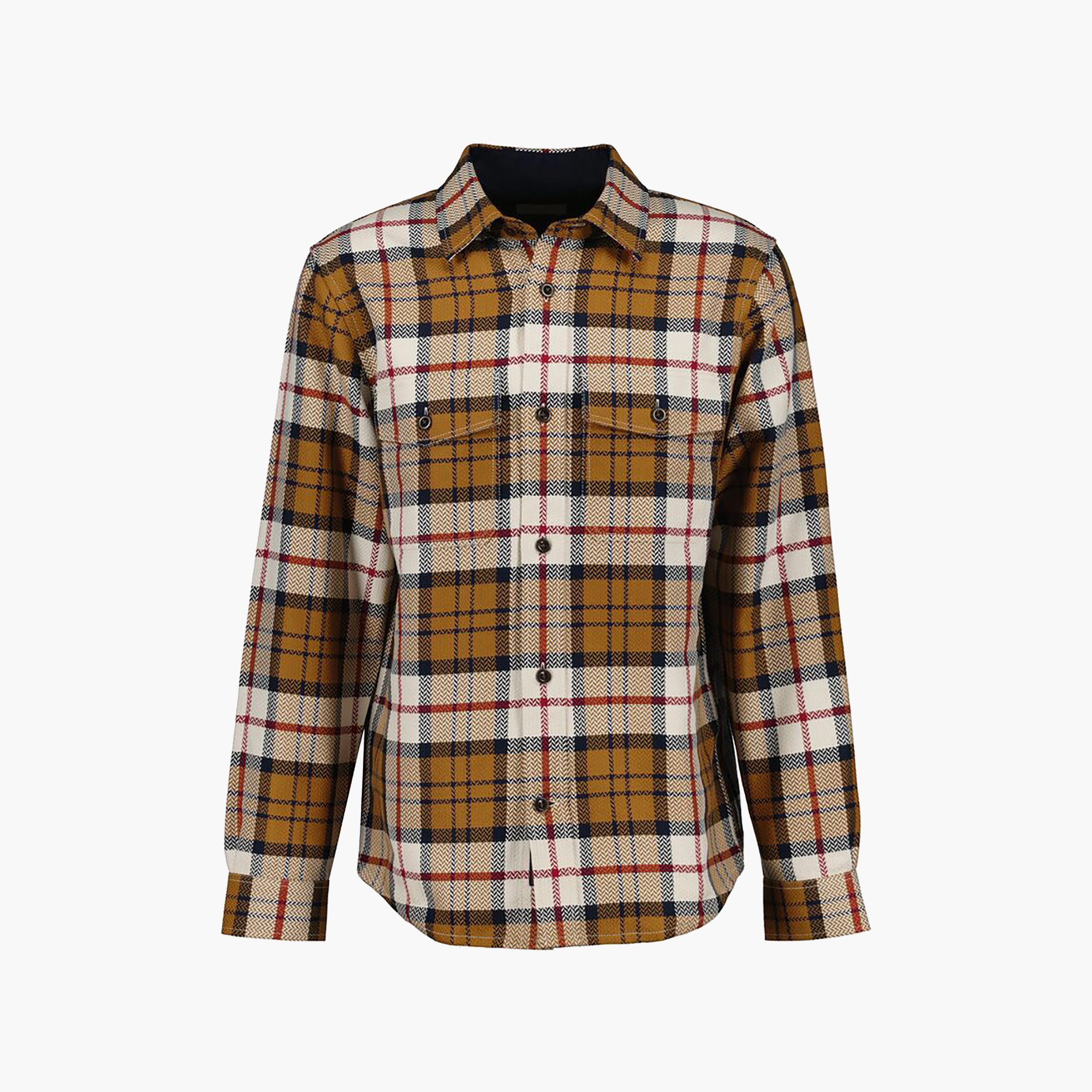 قميص رجالي بأكمام طويلة وياقة متعرجة ومقاس عادي من Gant-men-clothing-shirts-image-1