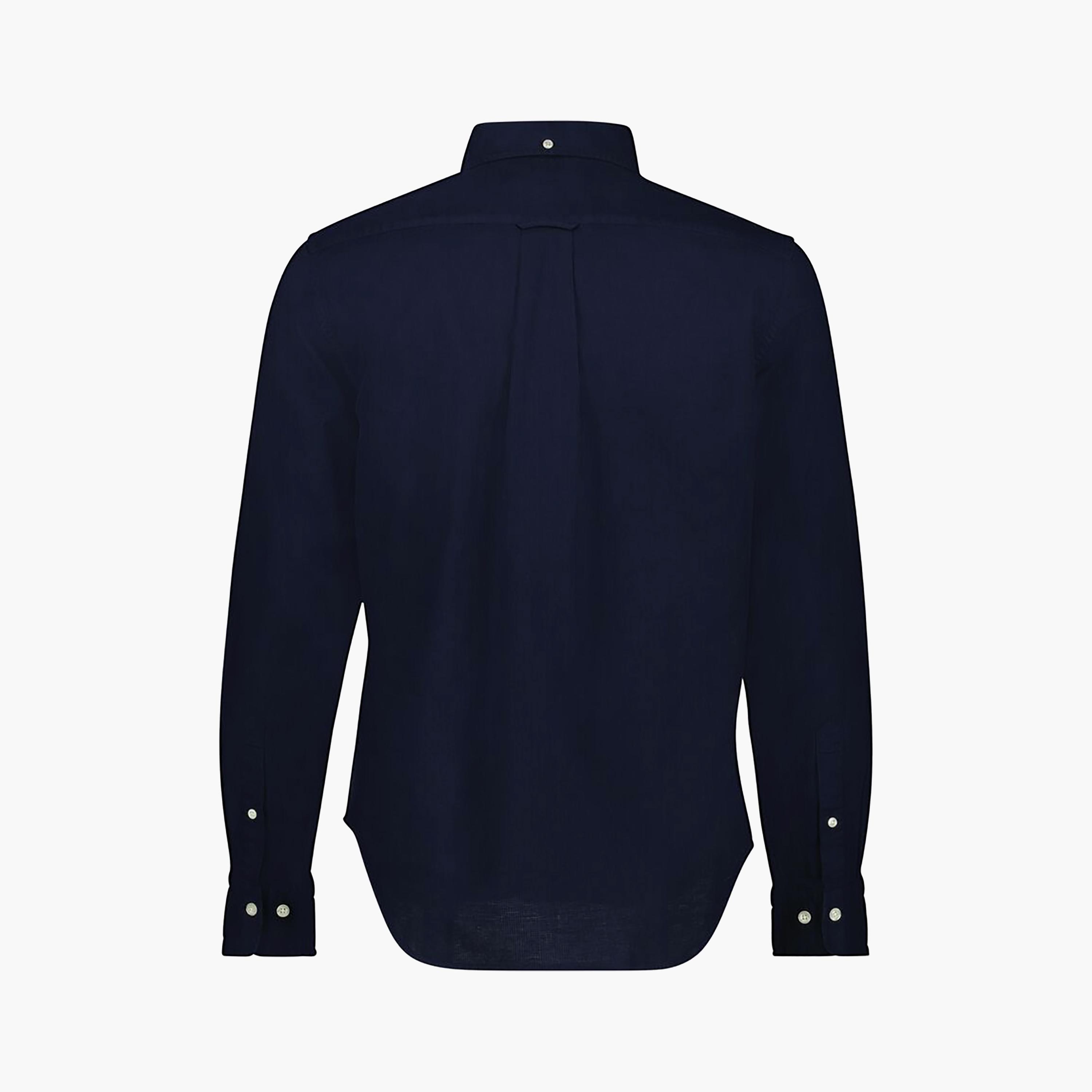Gant Regular Fit Plain Button-Down Collar Long Sleeves Men's Shirt-men-clothing-shirts-image-4