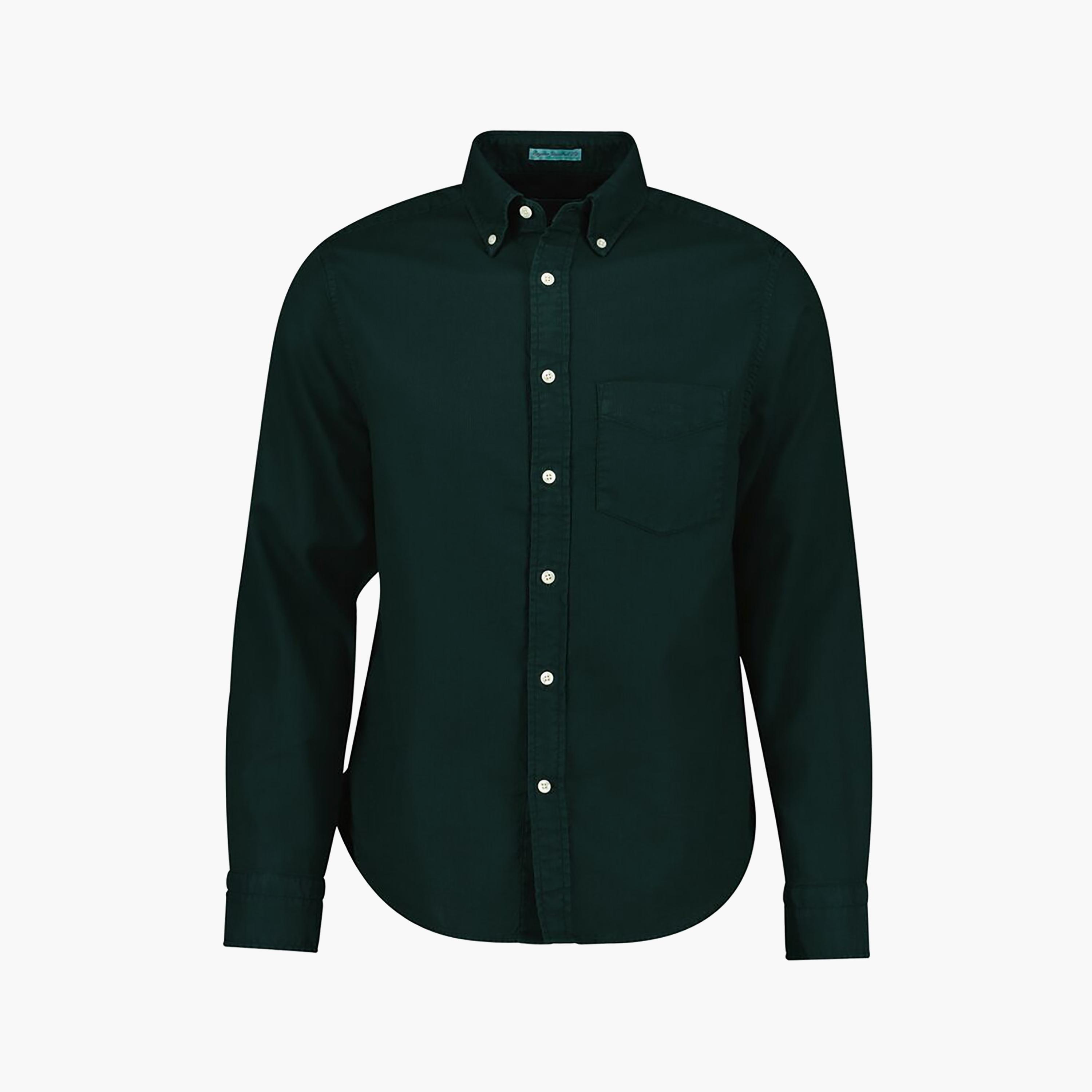 Gant Regular Fit Plain Button-Down Collar Long Sleeves Men's Shirt-men-clothing-shirts-image-1