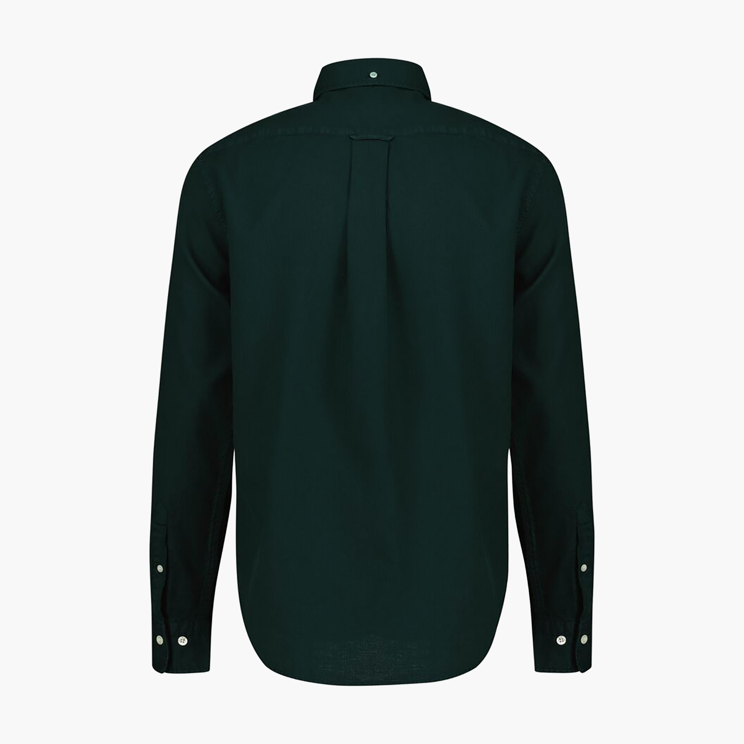 Gant Regular Fit Plain Button-Down Collar Long Sleeves Men's Shirt-men-clothing-shirts-image-2