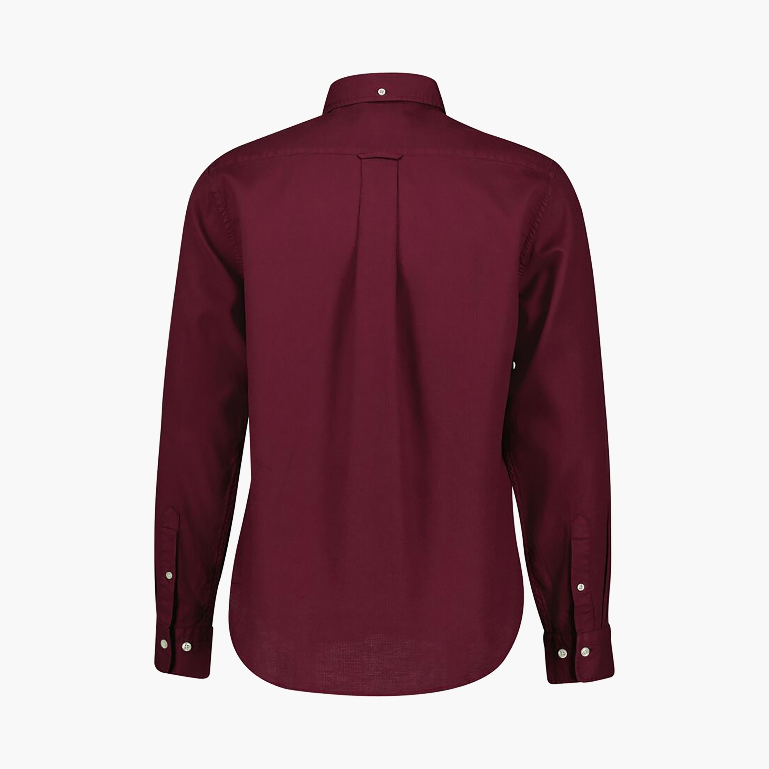 Gant Regular Fit Plain Button-Down Collar Long Sleeves Men's Shirt-men-clothing-shirts-image-6