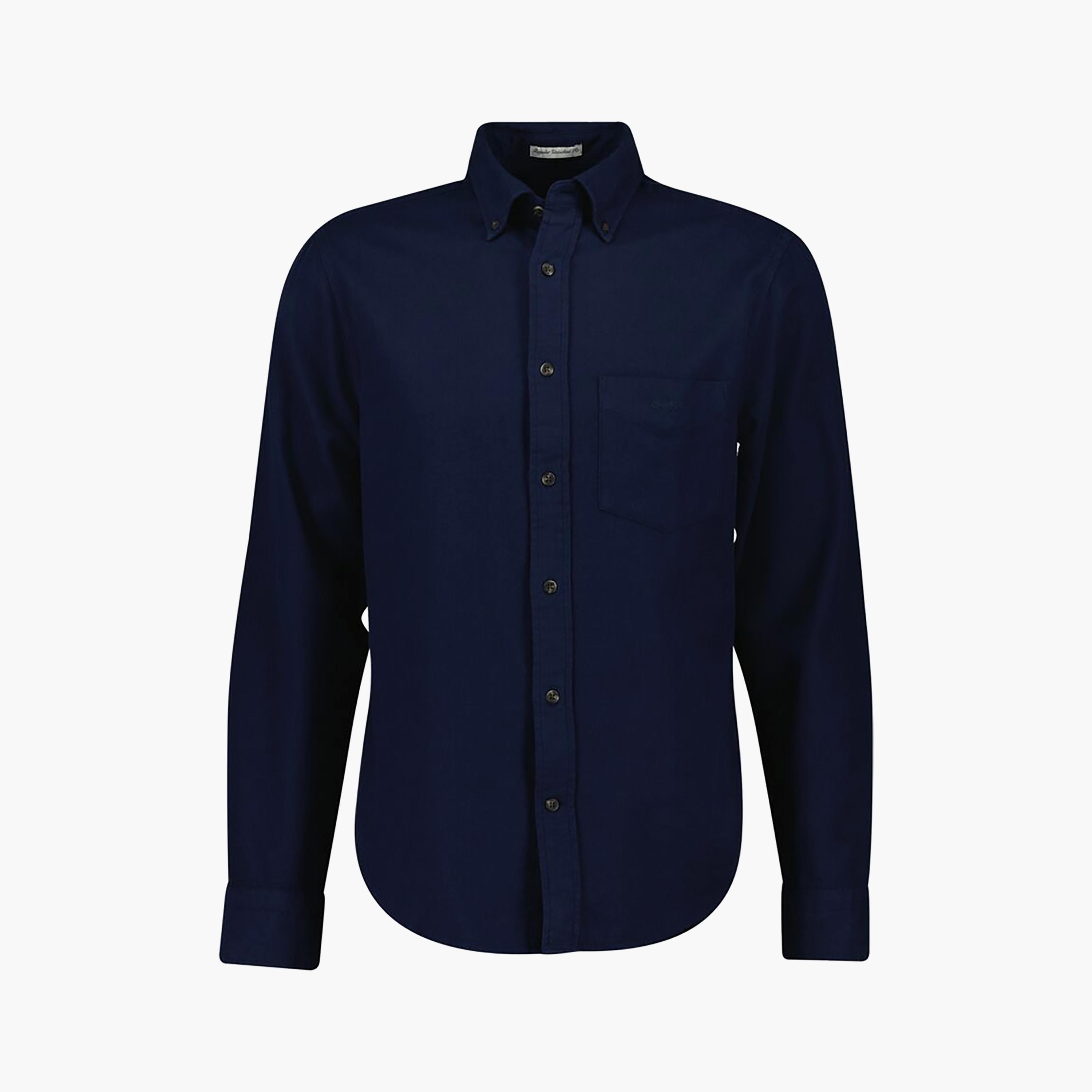 قميص رجالي من Gant ذو ياقة عادية وأكمام طويلة وياقة بأزرار سفلية-men-clothing-shirts-image-1