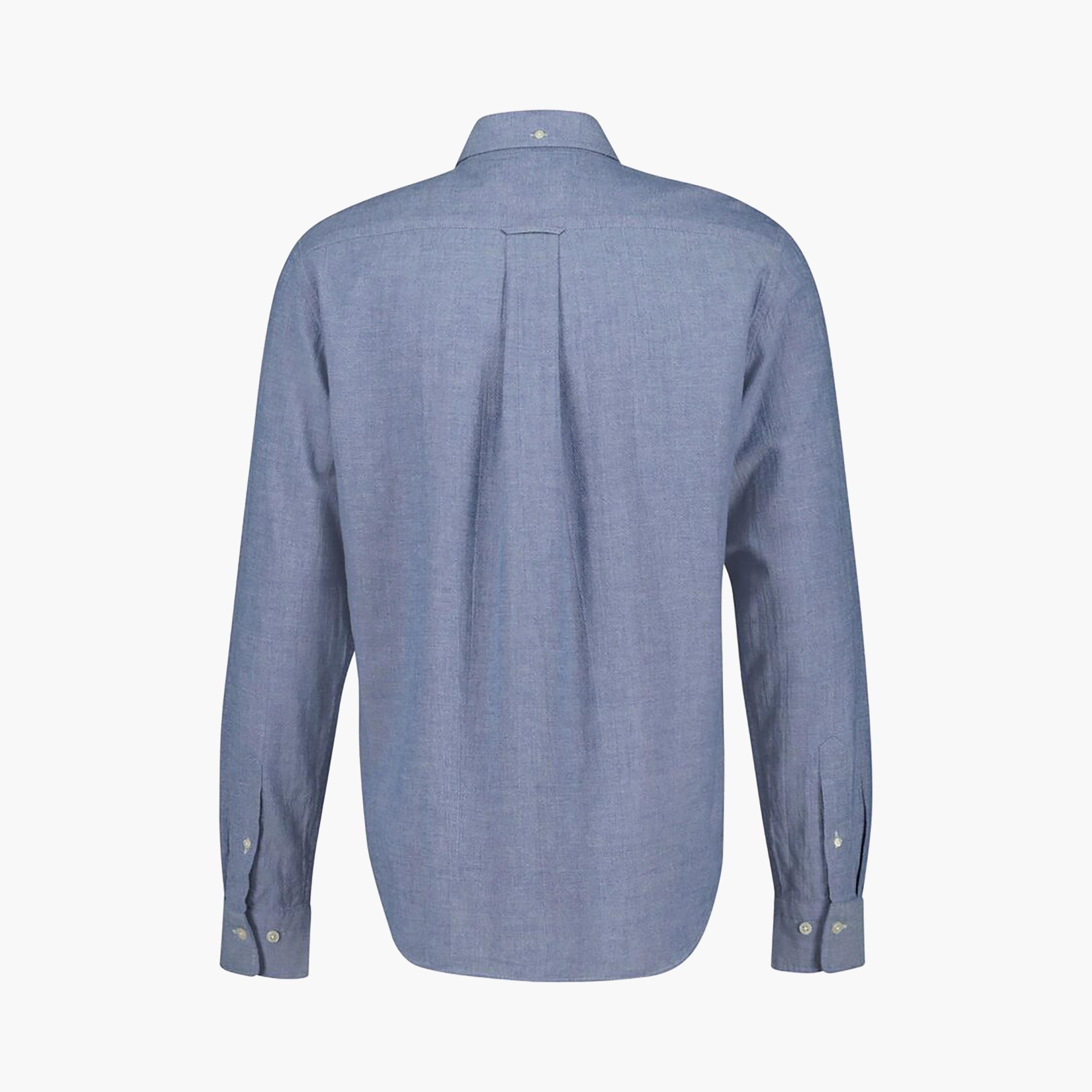 Gant Regular Fit Plain Button-Down Collar Long Sleeves Men's Shirt-men-clothing-shirts-image-2