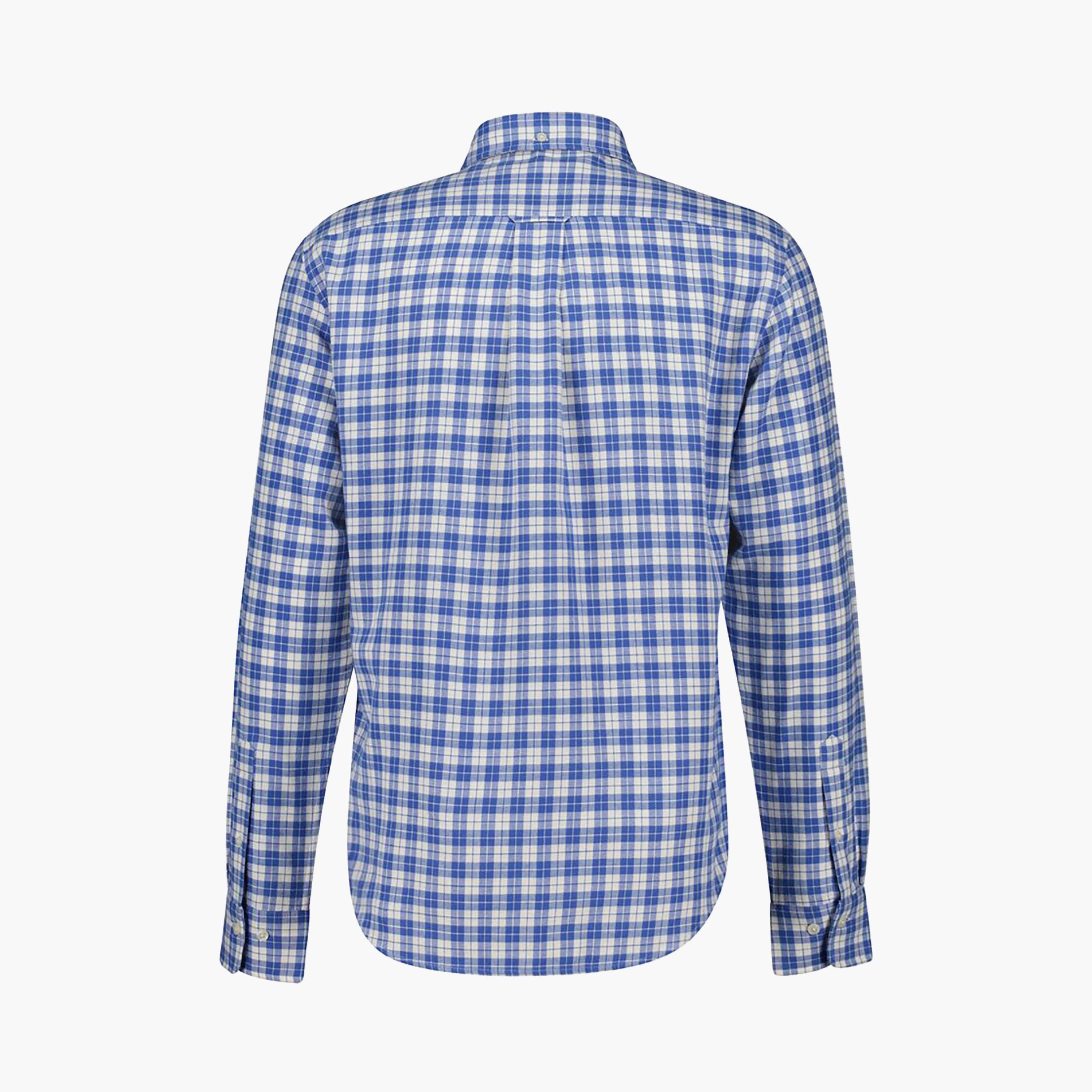 Gant Regular Fit Checked Button-Down Collar Long Sleeves Men's Shirt-men-clothing-shirts-image-5