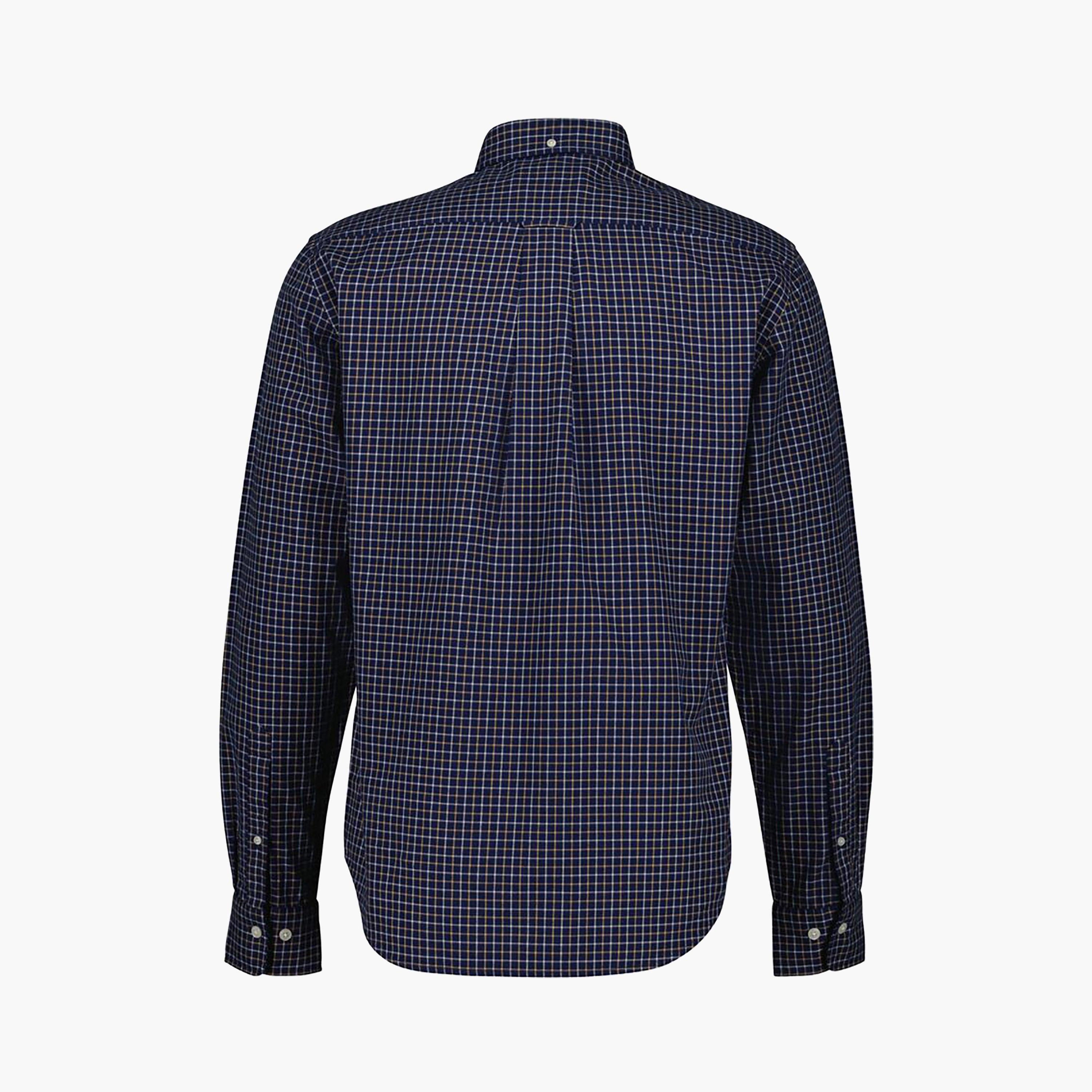 Gant Regular Fit Gingham Checked Button-Down Collar Long Sleeves Men's Shirt-men-clothing-shirts-image-2