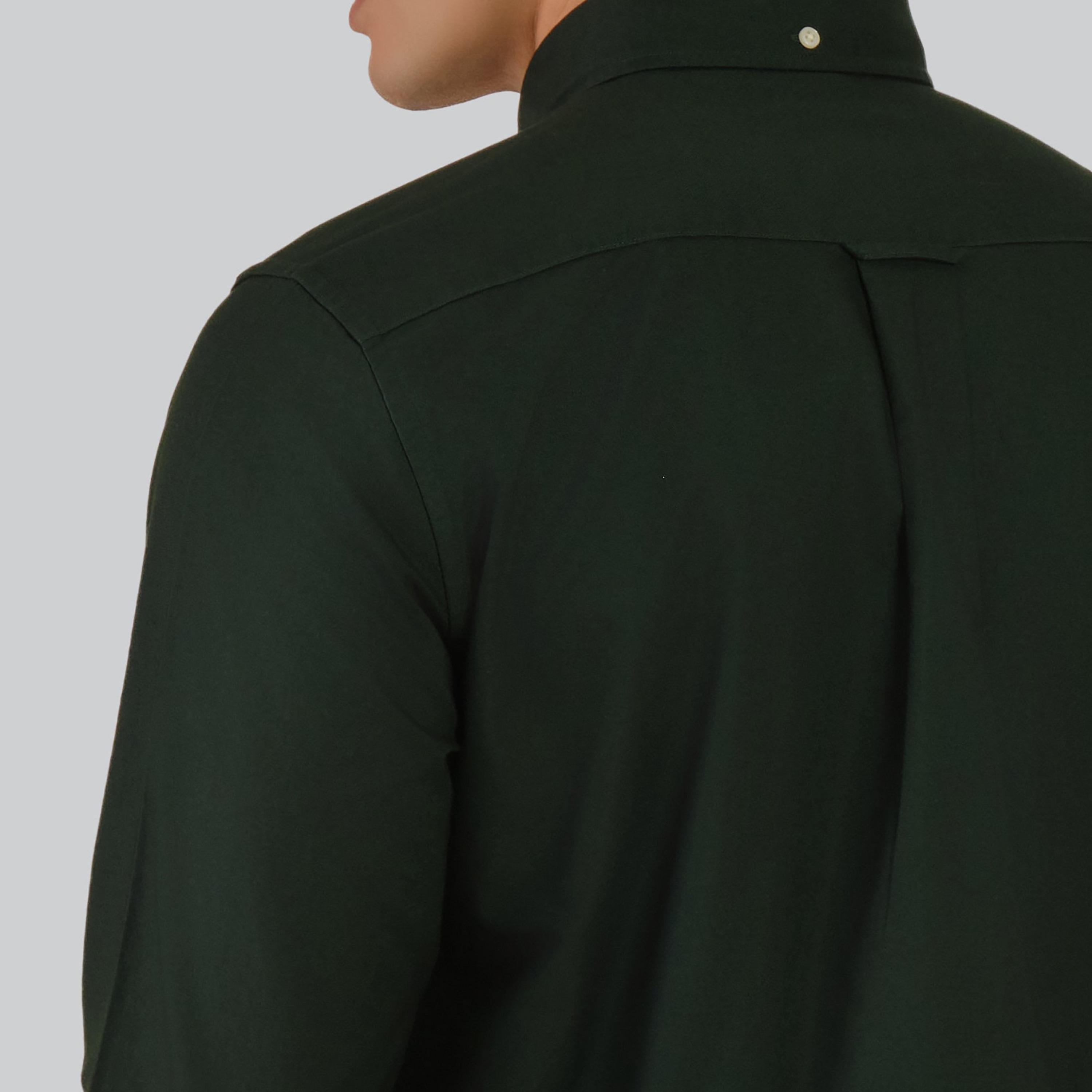 Gant Regular Fit Plain Button-Down Collar Long Sleeves Men's Shirt-men-clothing-shirts-image-5