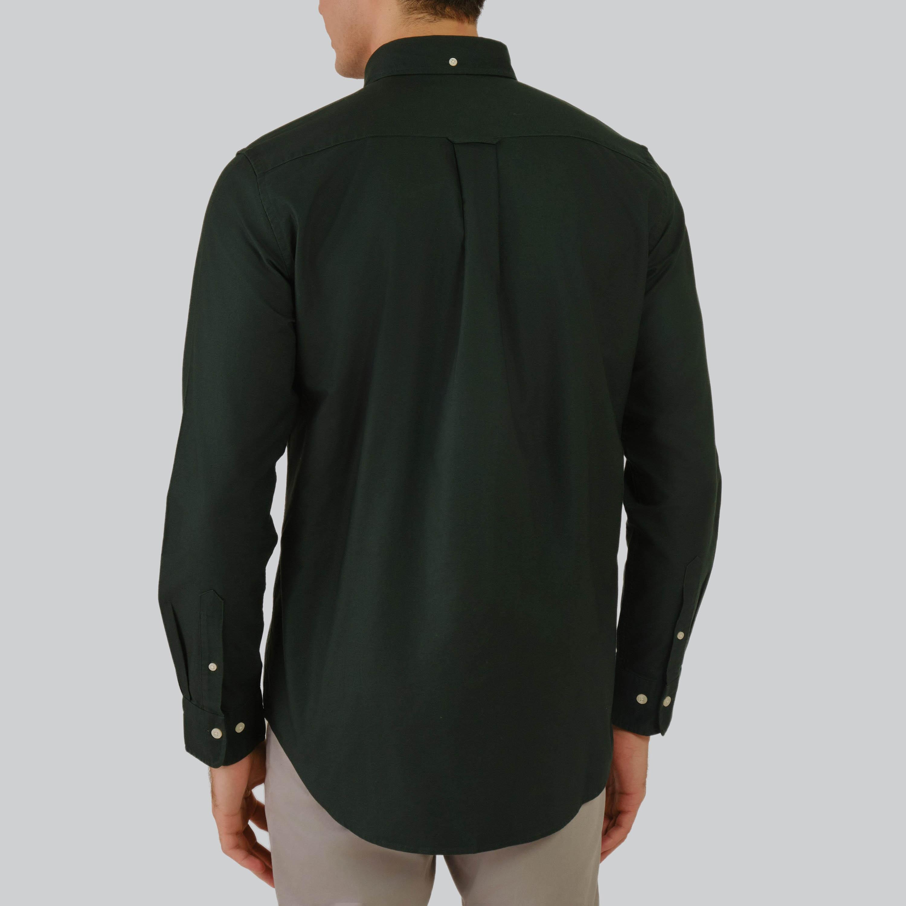 Gant Regular Fit Plain Button-Down Collar Long Sleeves Men's Shirt-men-clothing-shirts-image-6