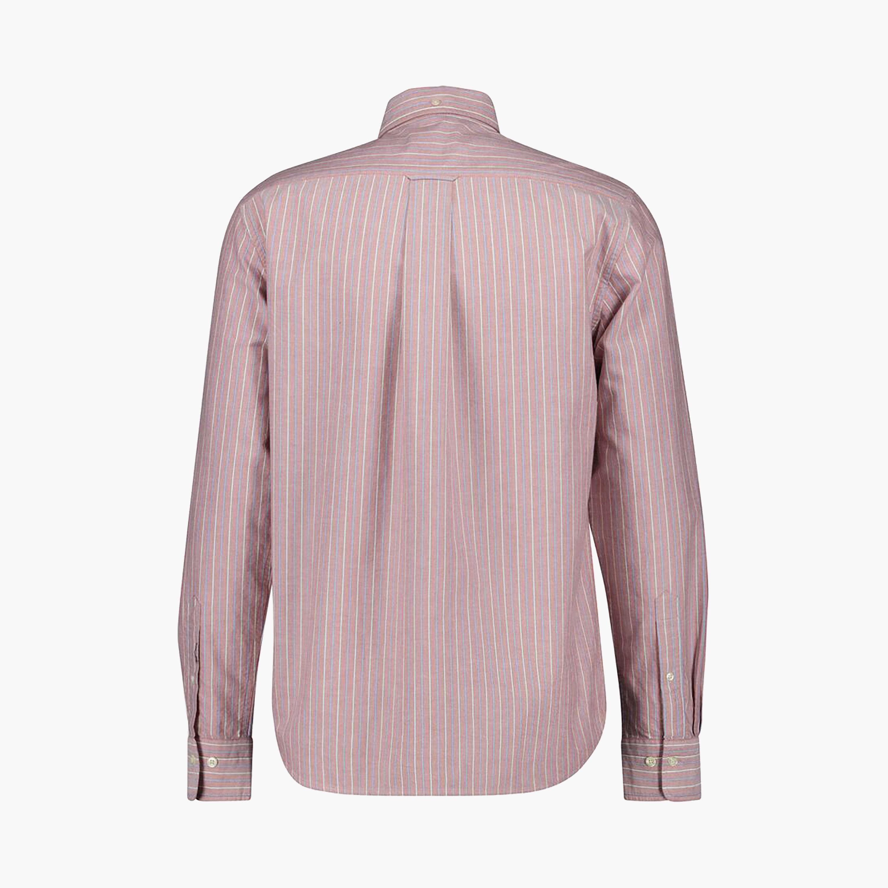 قميص رجالي مخطط بقصة عادية وأكمام طويلة وياقة بأزرار سفلية من Gant-men-clothing-shirts-image-10
